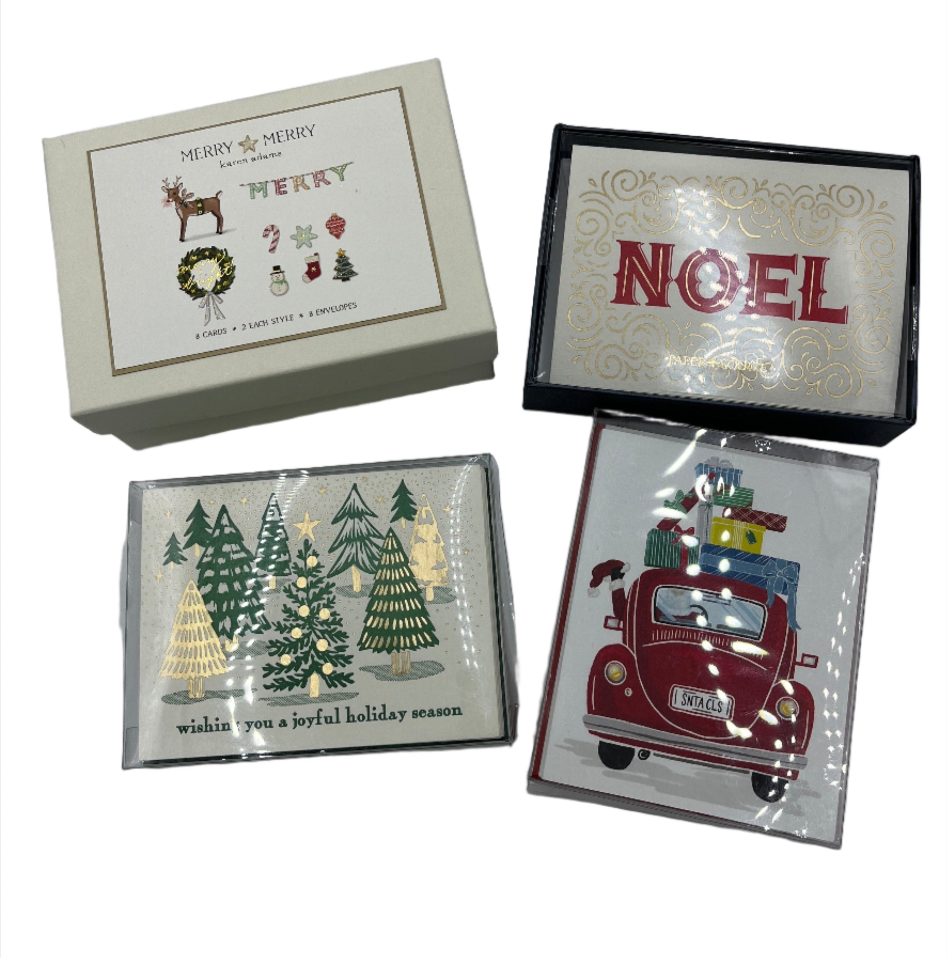 Paper Source Boxed Cards & Envelope Pack, Assorted Designs