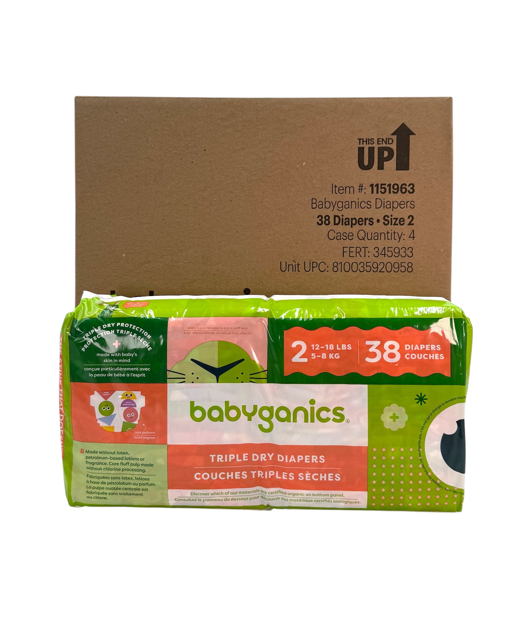 Diapers, Babyganics Triple Dry