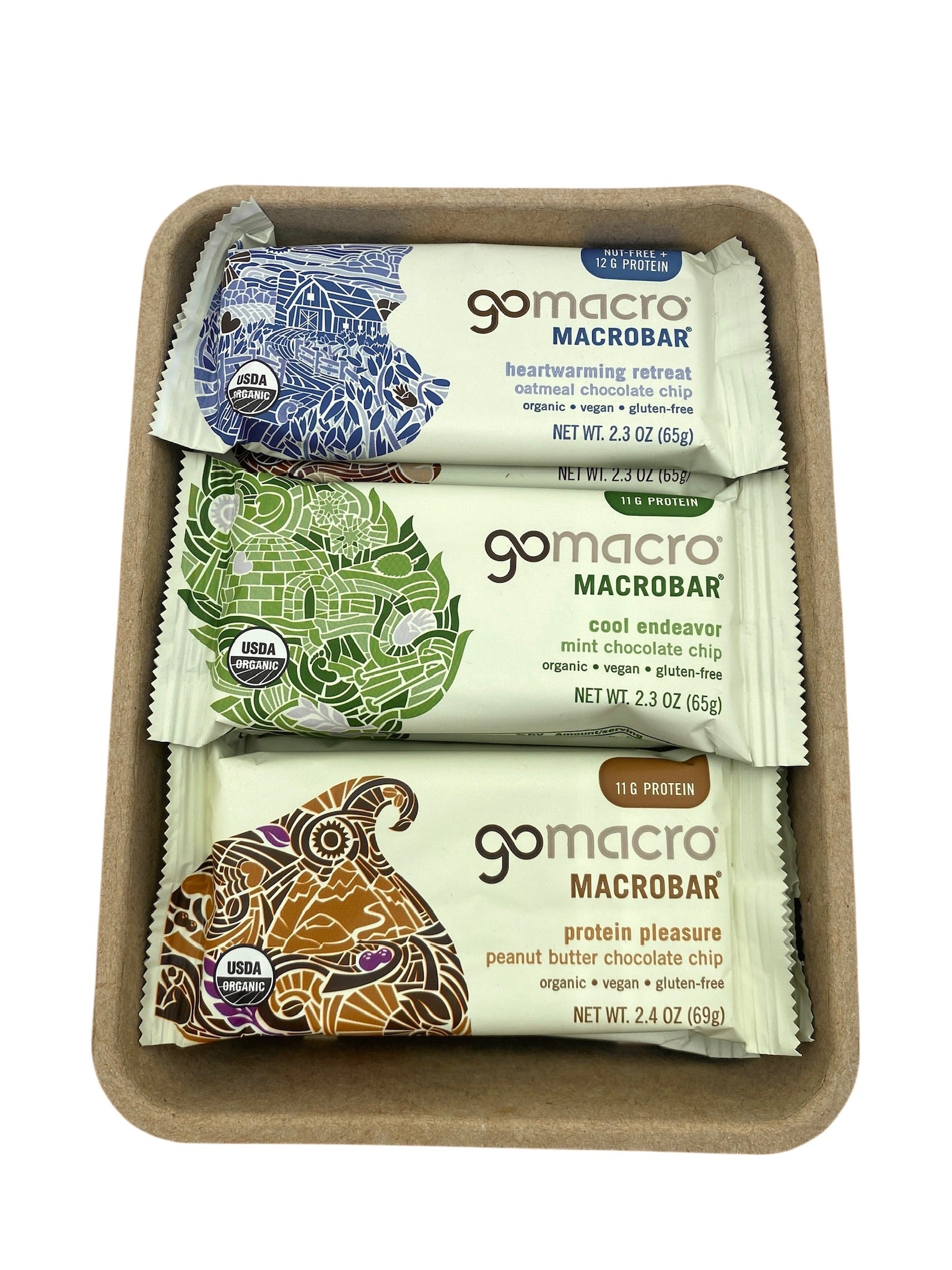 Protein Bars, Gluten Free, GoMacro Brand - Case of 144 Bars