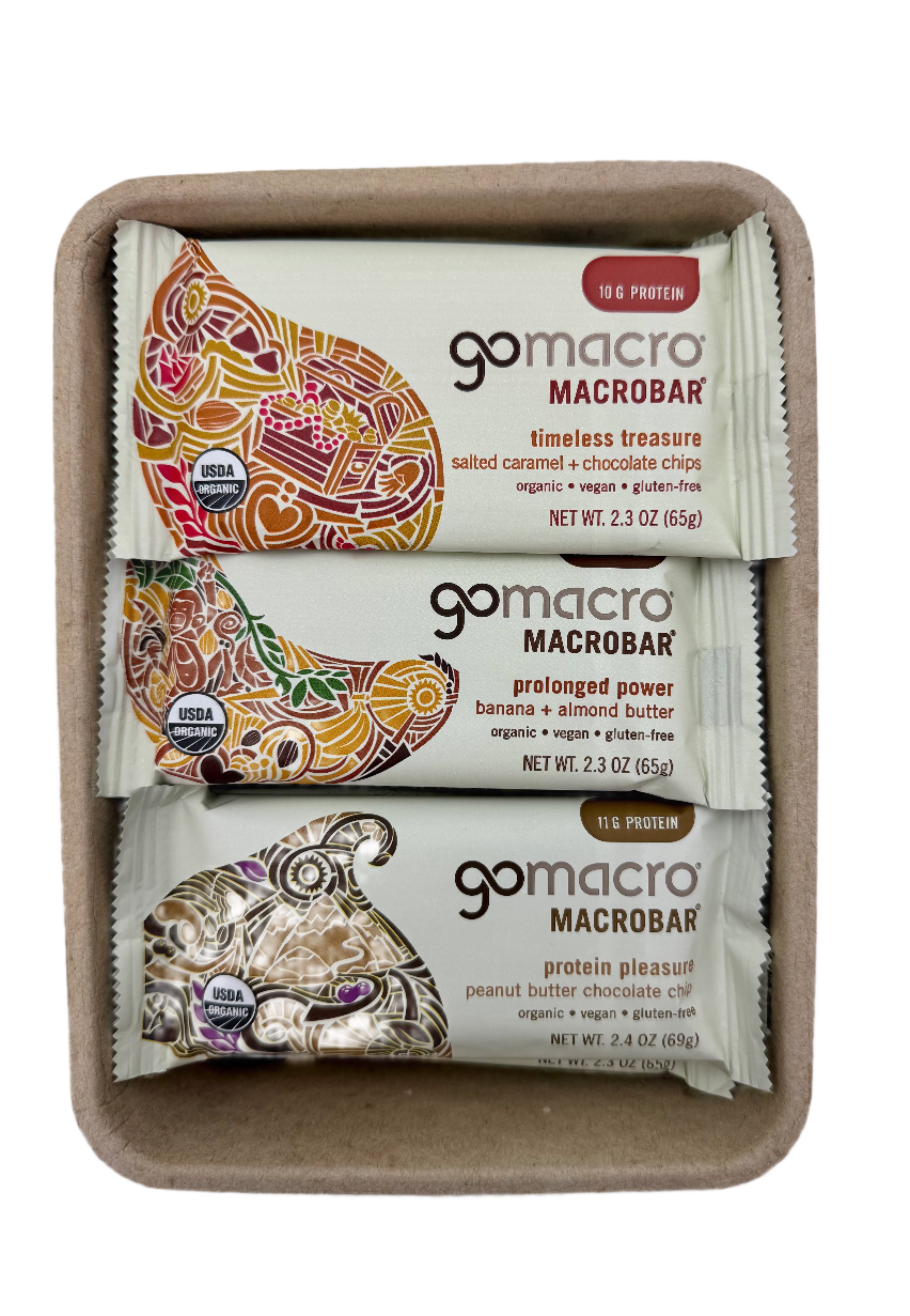 Protein Bars, Gluten Free, GoMacro Brand - Case of 144 Bars