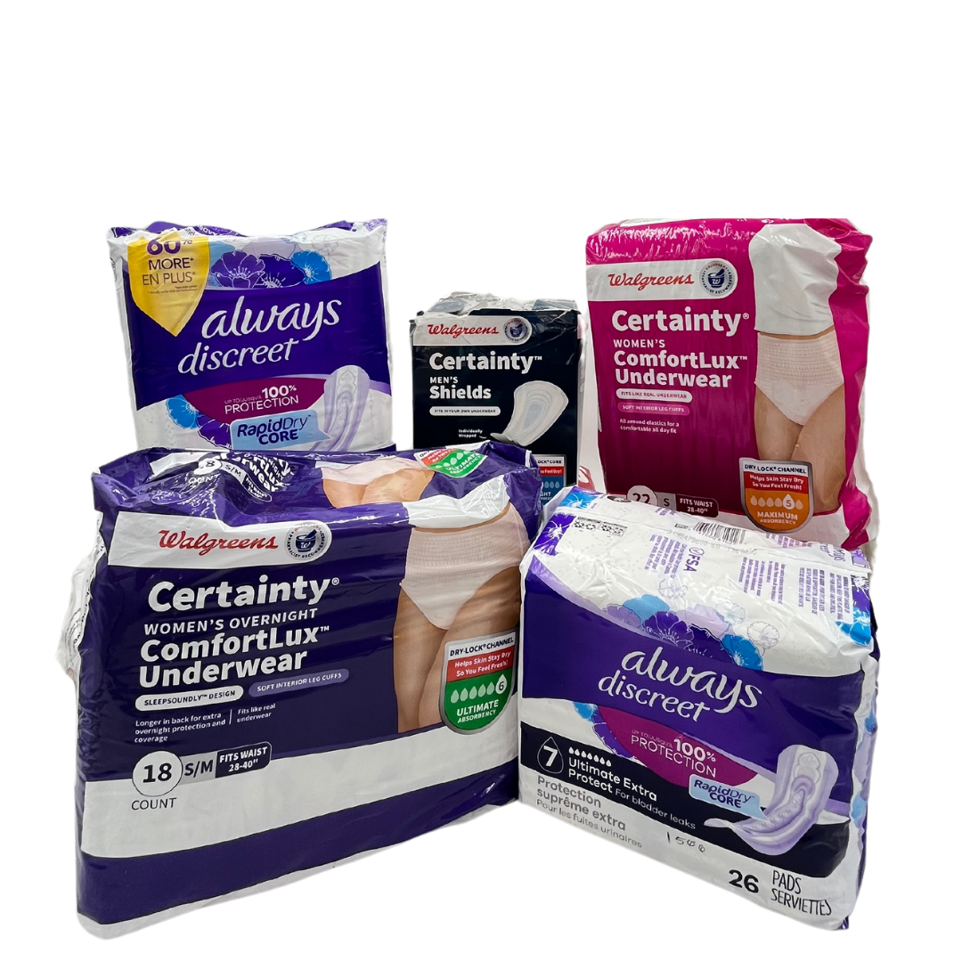 Incontinence products Assorted box GiveNKind