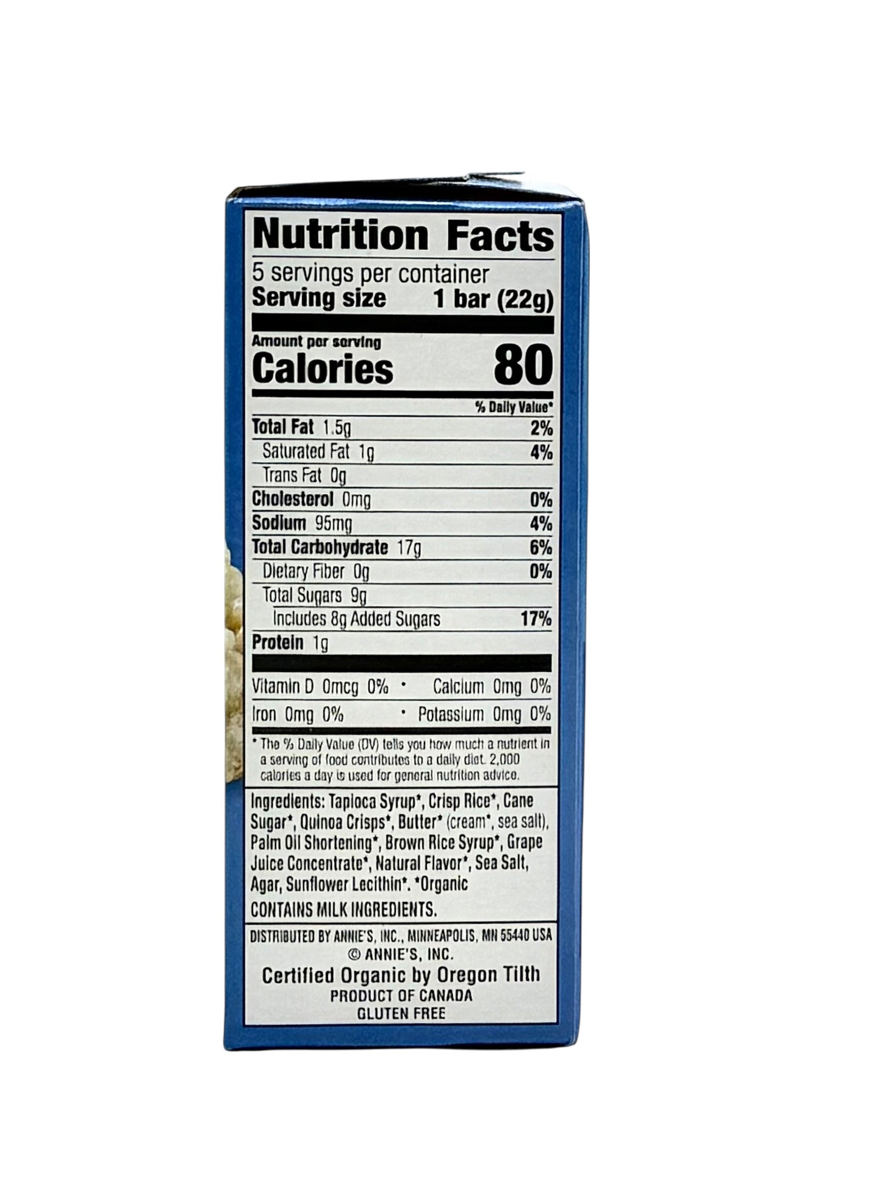 Annie's Crispy Snack Bars, Original