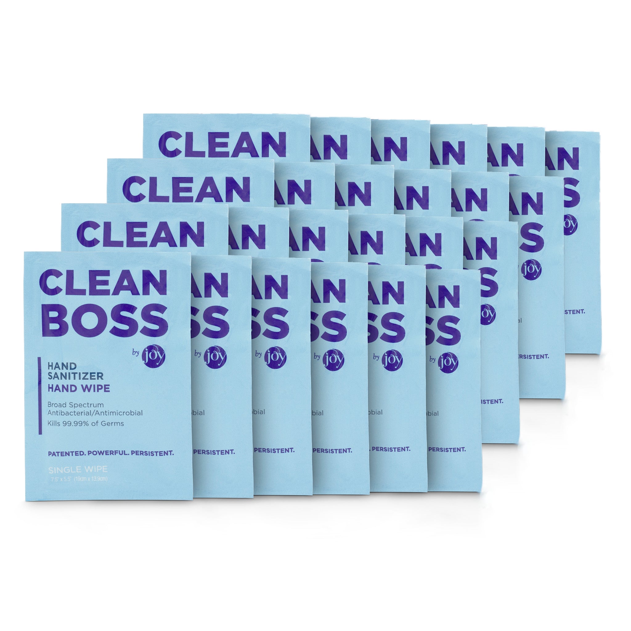Clean Boss Individually Wrapped Hand Sanitizer Wipes- Pack of 24 wipes