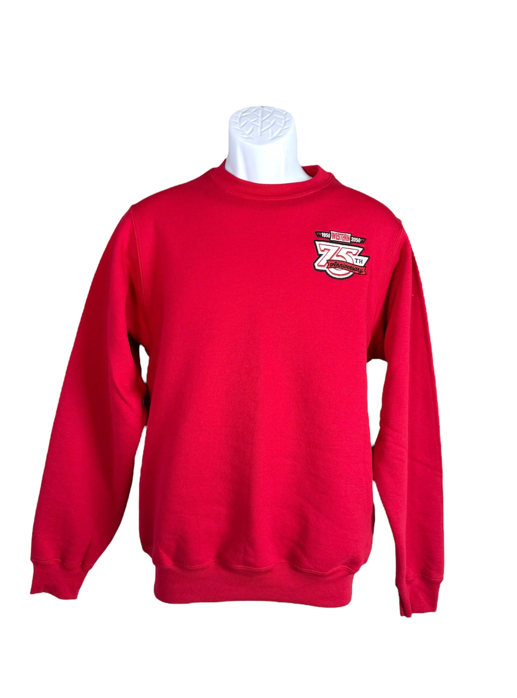 Red 75th Anniversary Western Sweatshirt