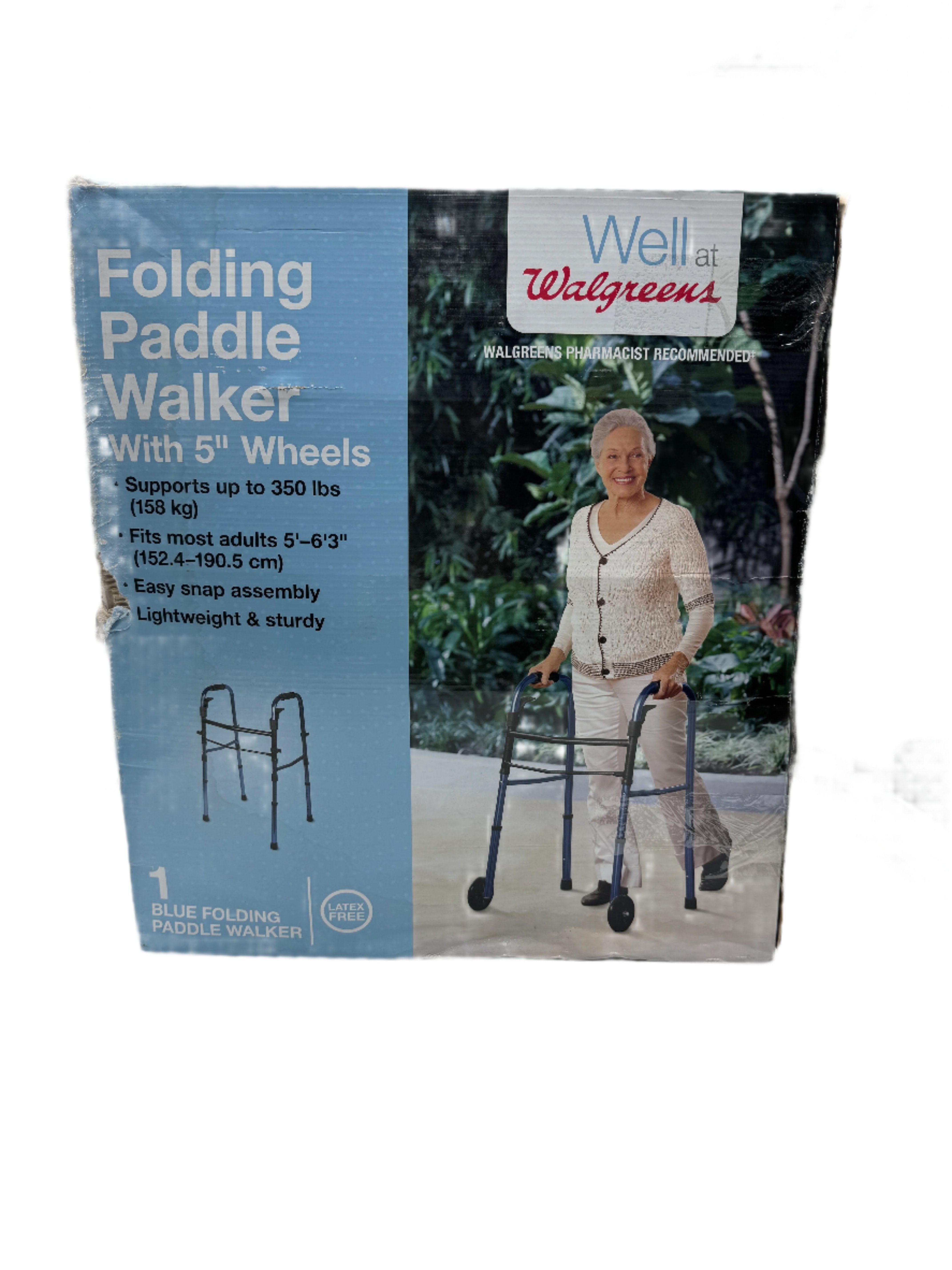 Walgreens Folding Walker with Wheels