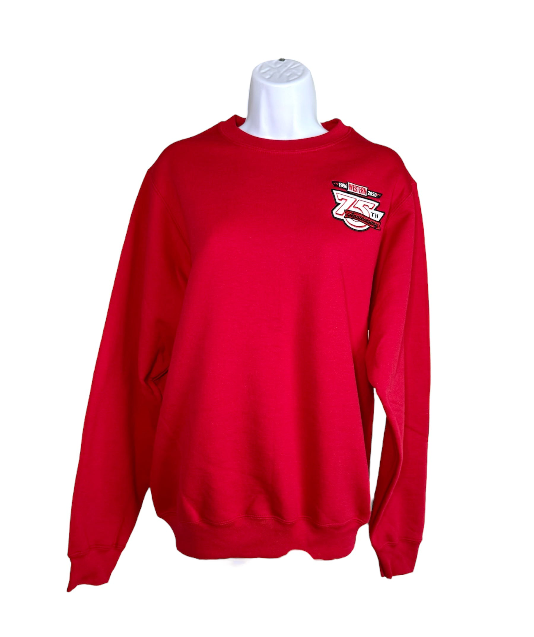 Red 75th Anniversary Western Sweatshirt