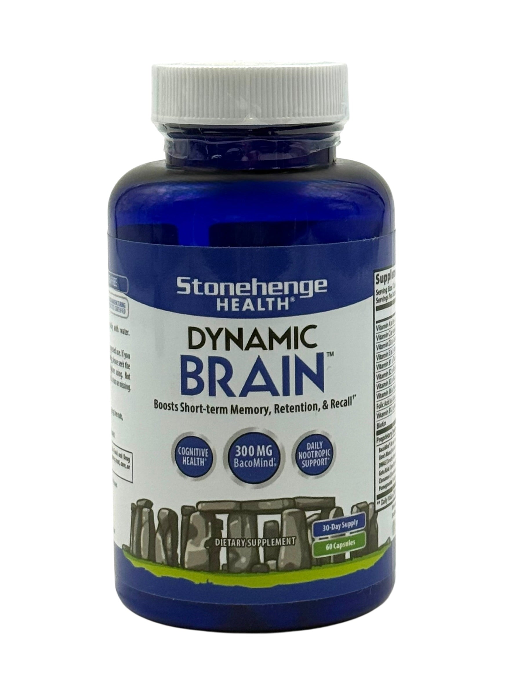 Dynamic Brain Supplement, Stonehenge Health - Bottle of 60 Capsules