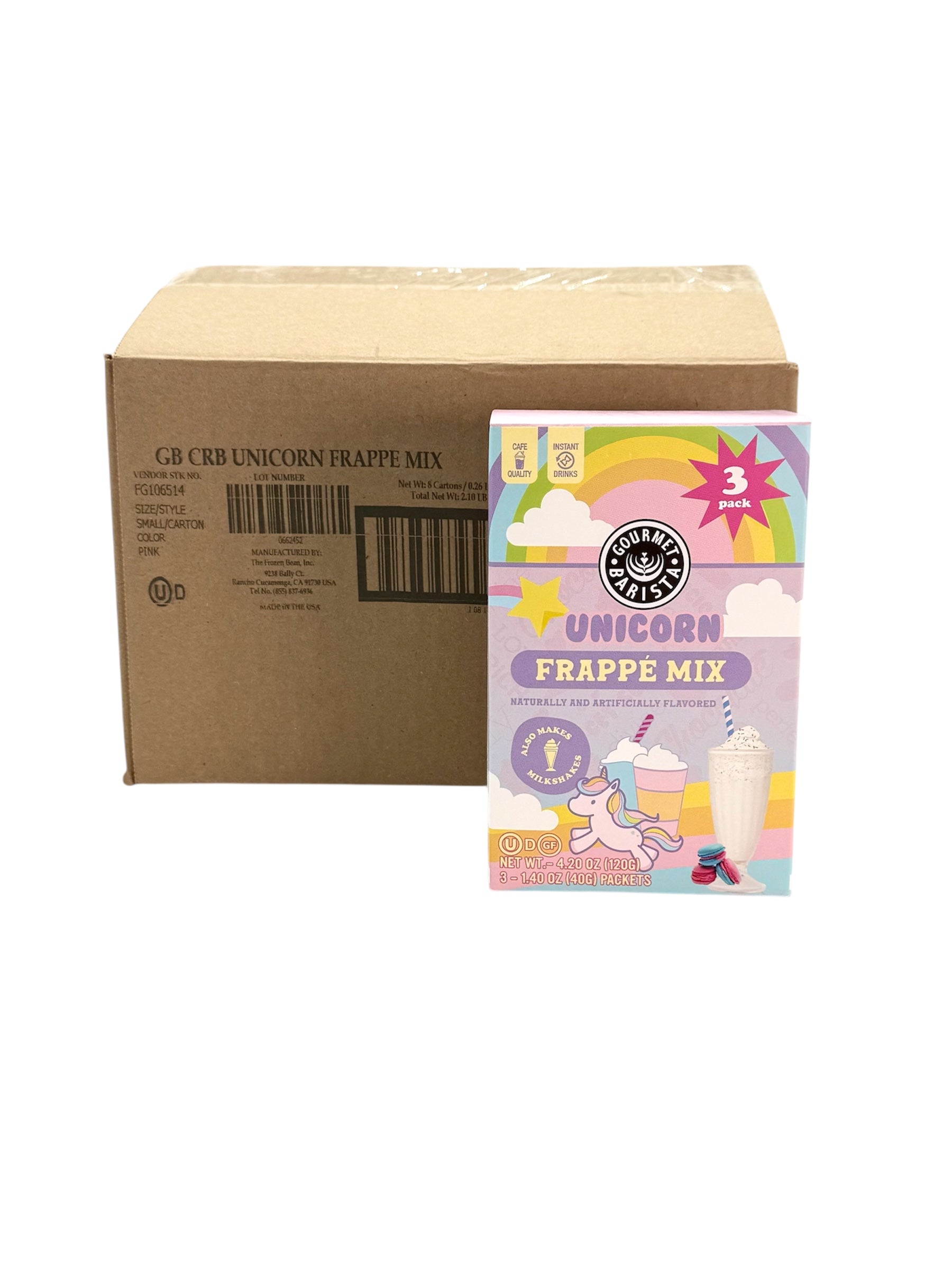 Frappe Drink Mix - 4.2 oz. Carton, Case of 8 Cartons.