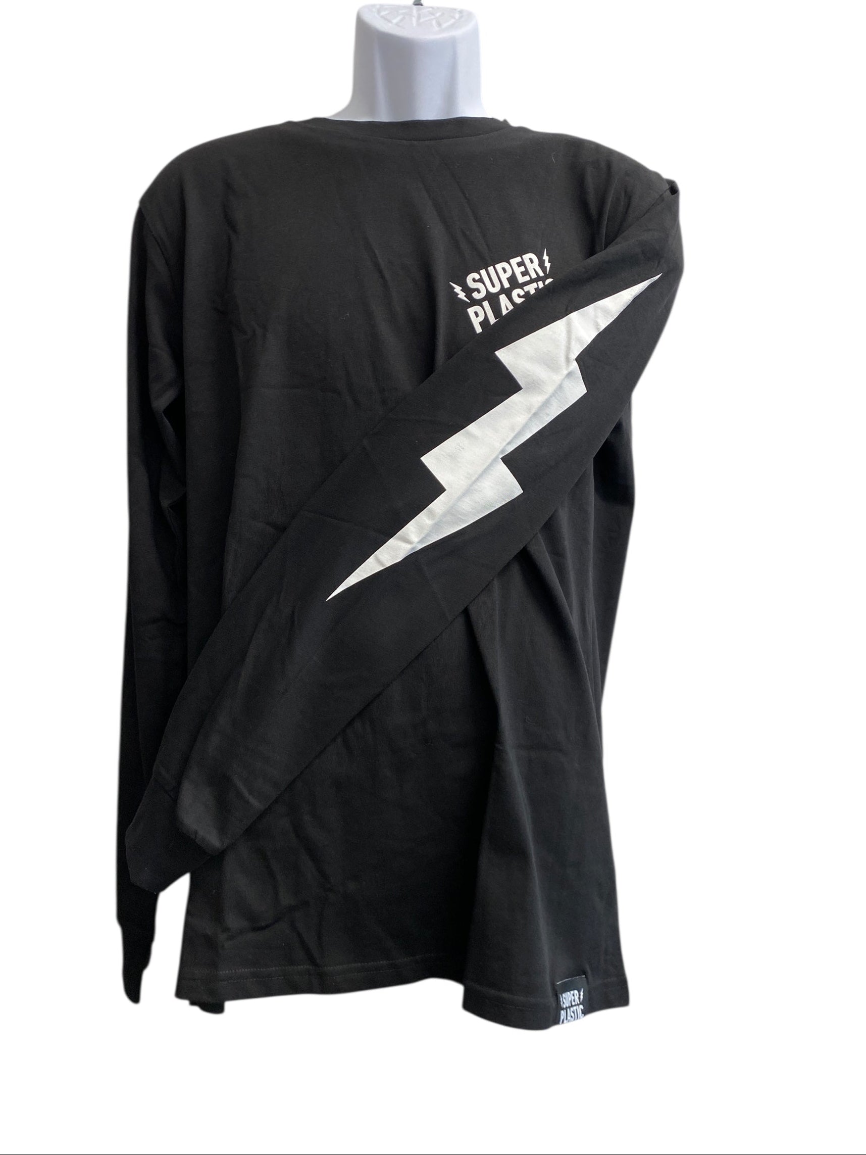 Long Sleeve Black Superplastic T-Shirt