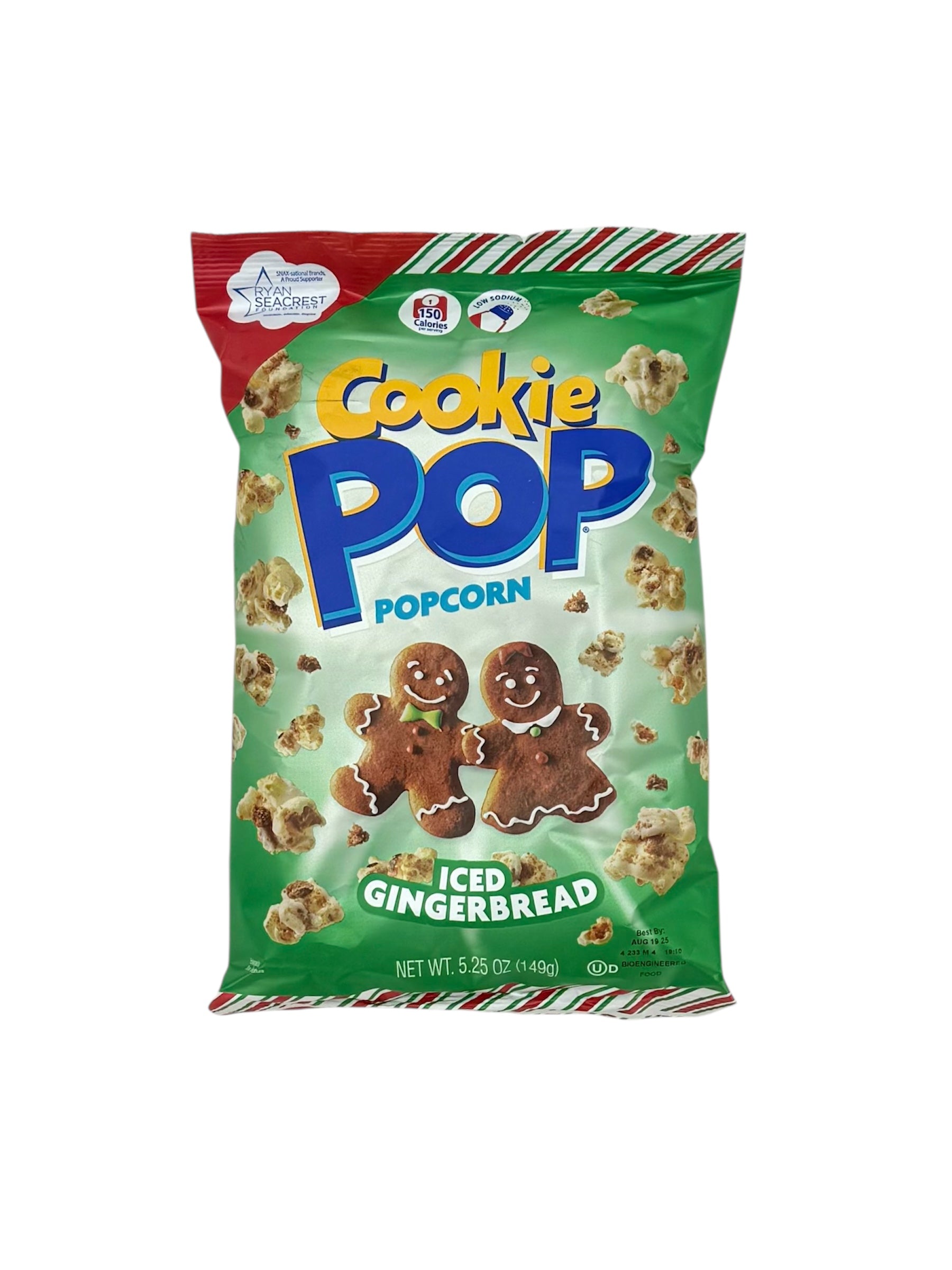 Iced Gingerbread Popcorn, 5.25 oz. Bag, Case of 12 Bags