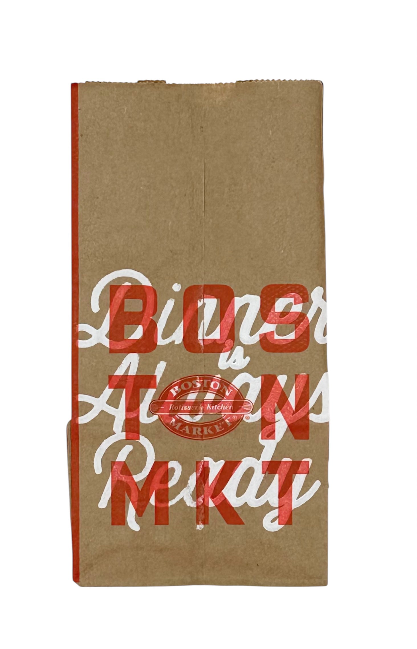 Paper To-Go Lunch Bag. Boston Market. Case of 500 bags.