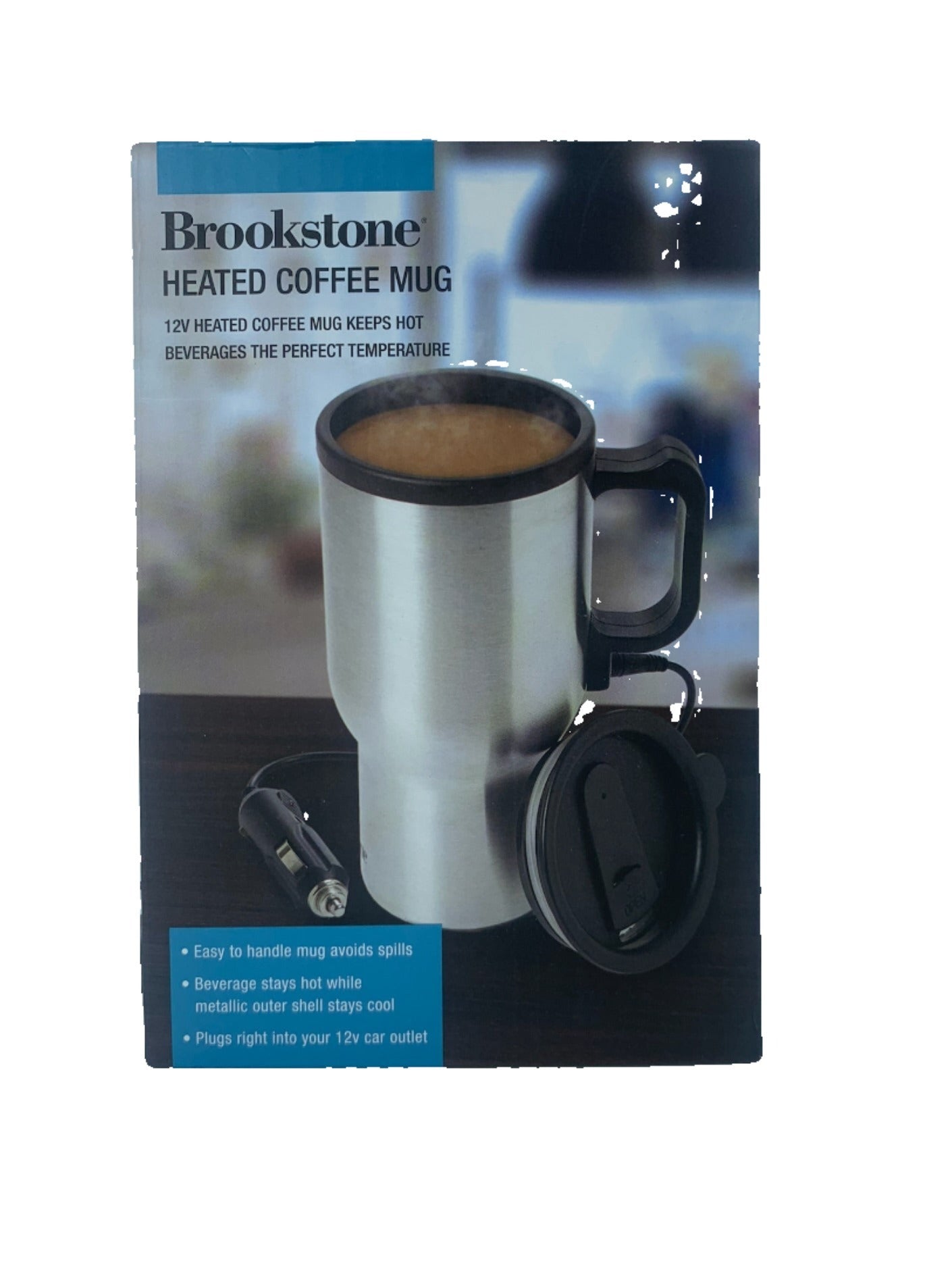 Heated Coffee Mug, Brookstone GiveNKind