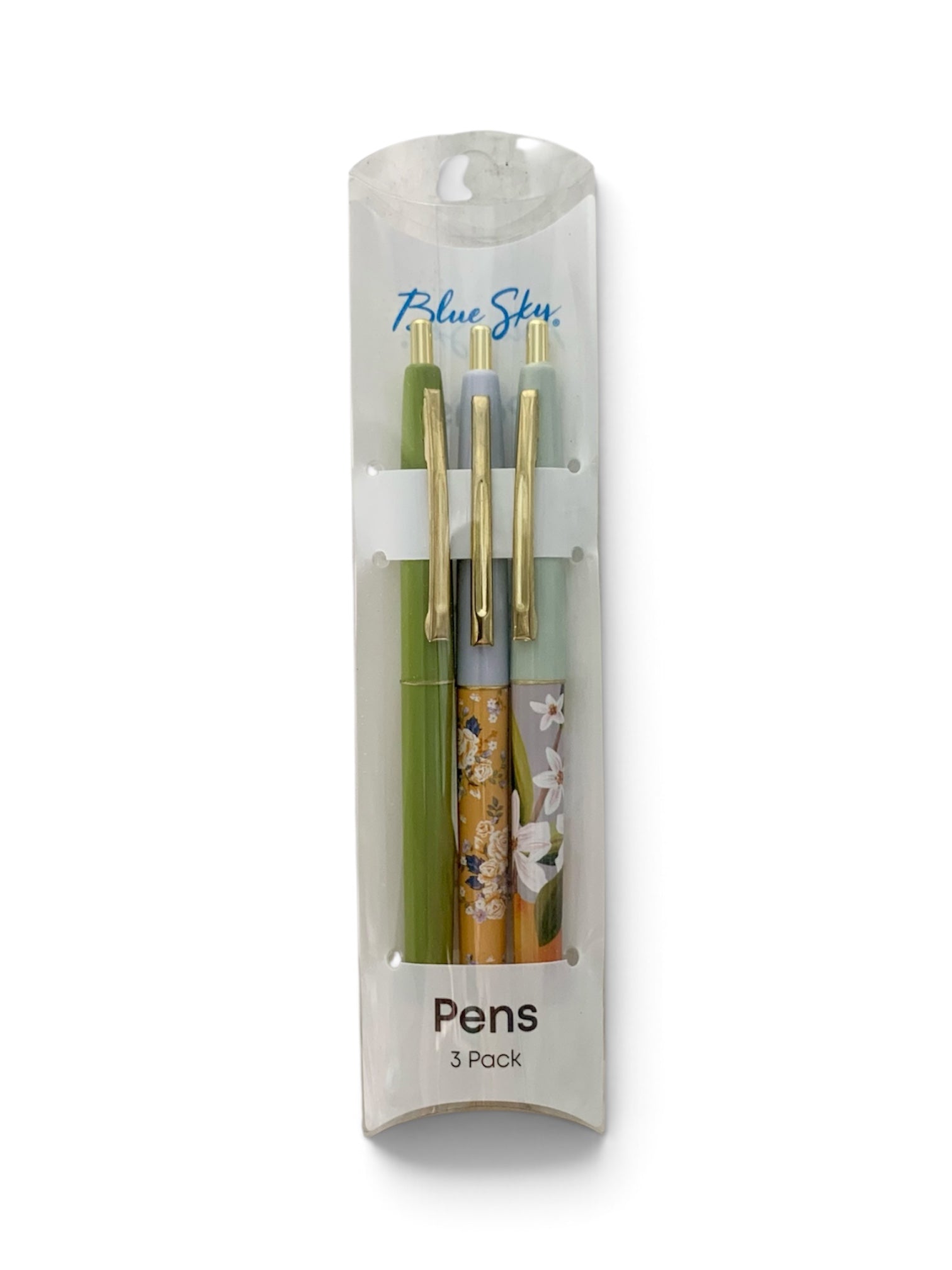 Pens, black ink, 3 pack