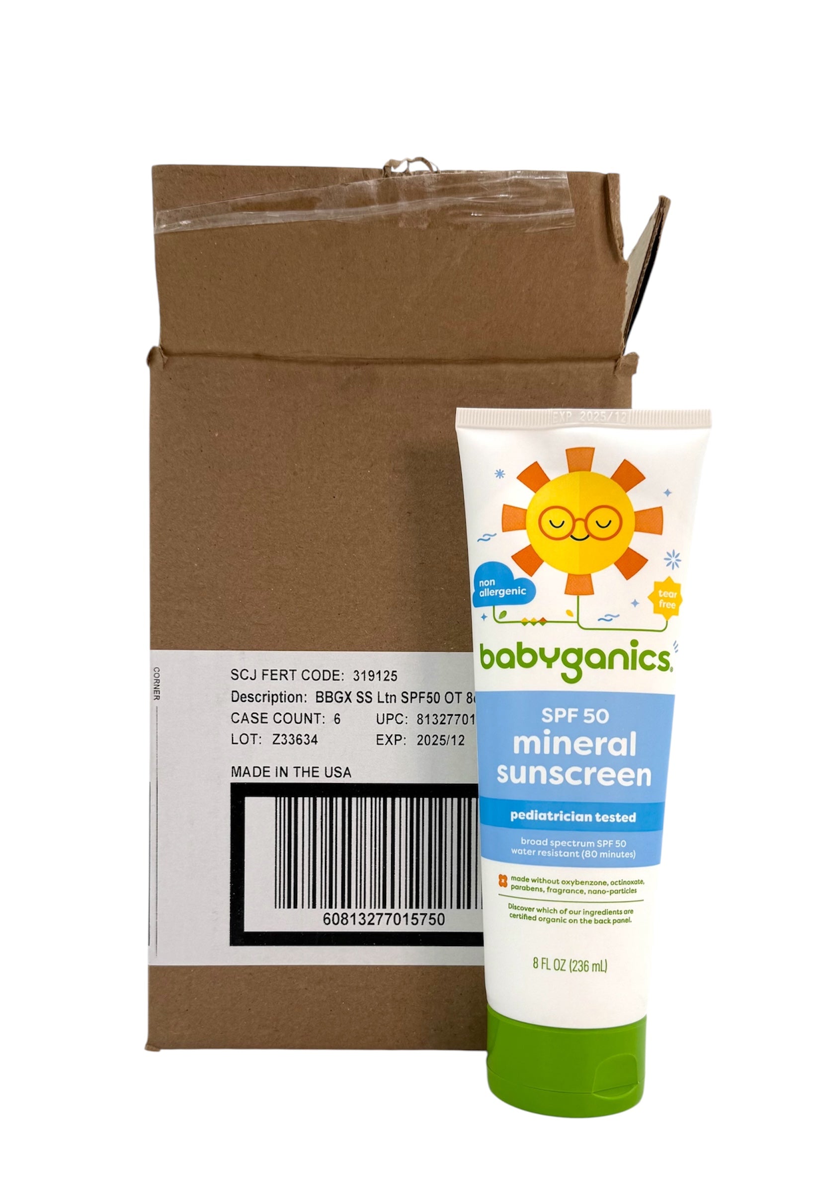 Babyganics SPF 50 Mineral Sunscreen