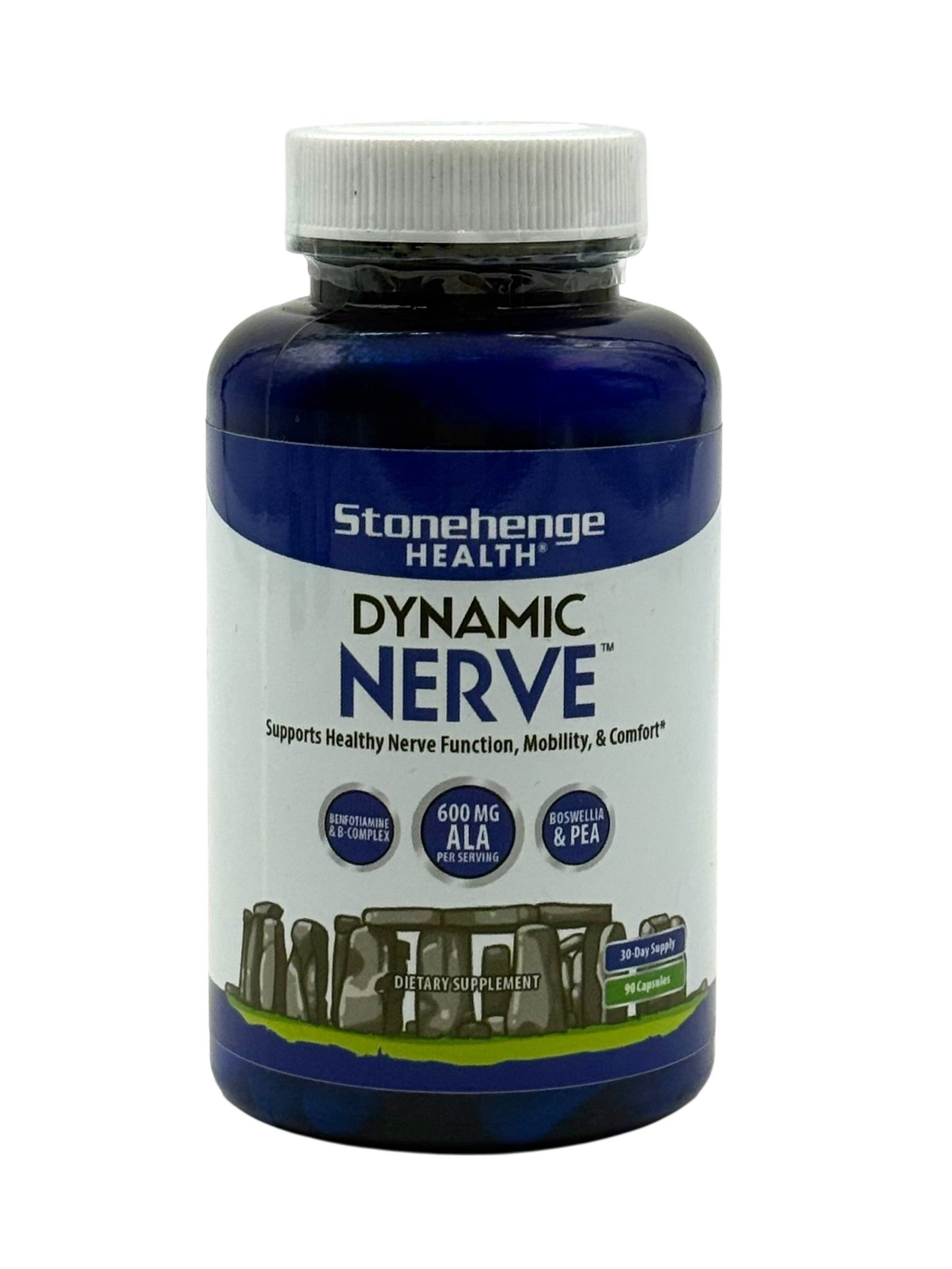 Dynamic Nerve Supplement, Stonehenge Health - Bottle of 90 Capsules