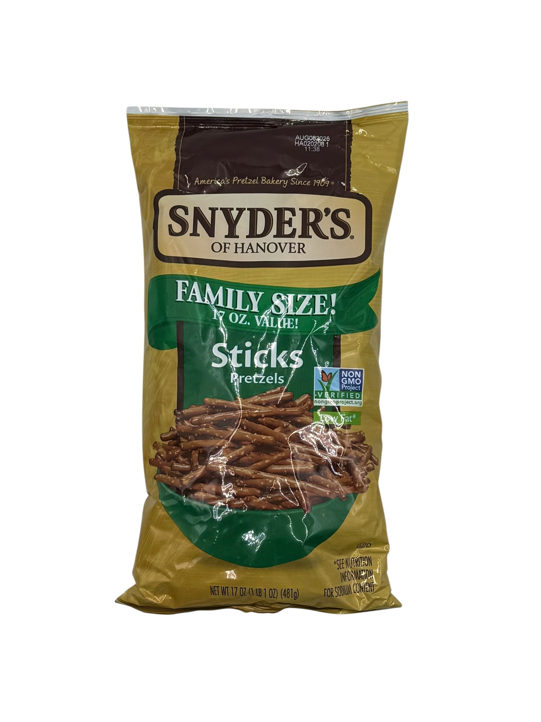 Snyder's Pretzel Sticks, 17 oz. Bag