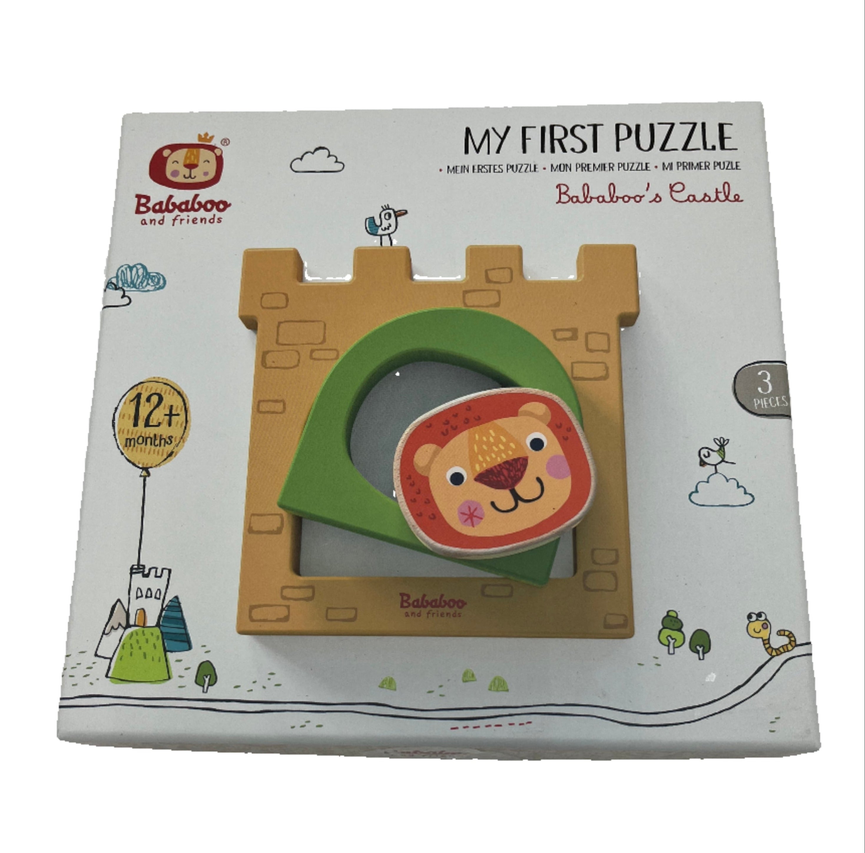 Wooden Puzzles, Bababoo and Friends My First Puzzle - case of 4