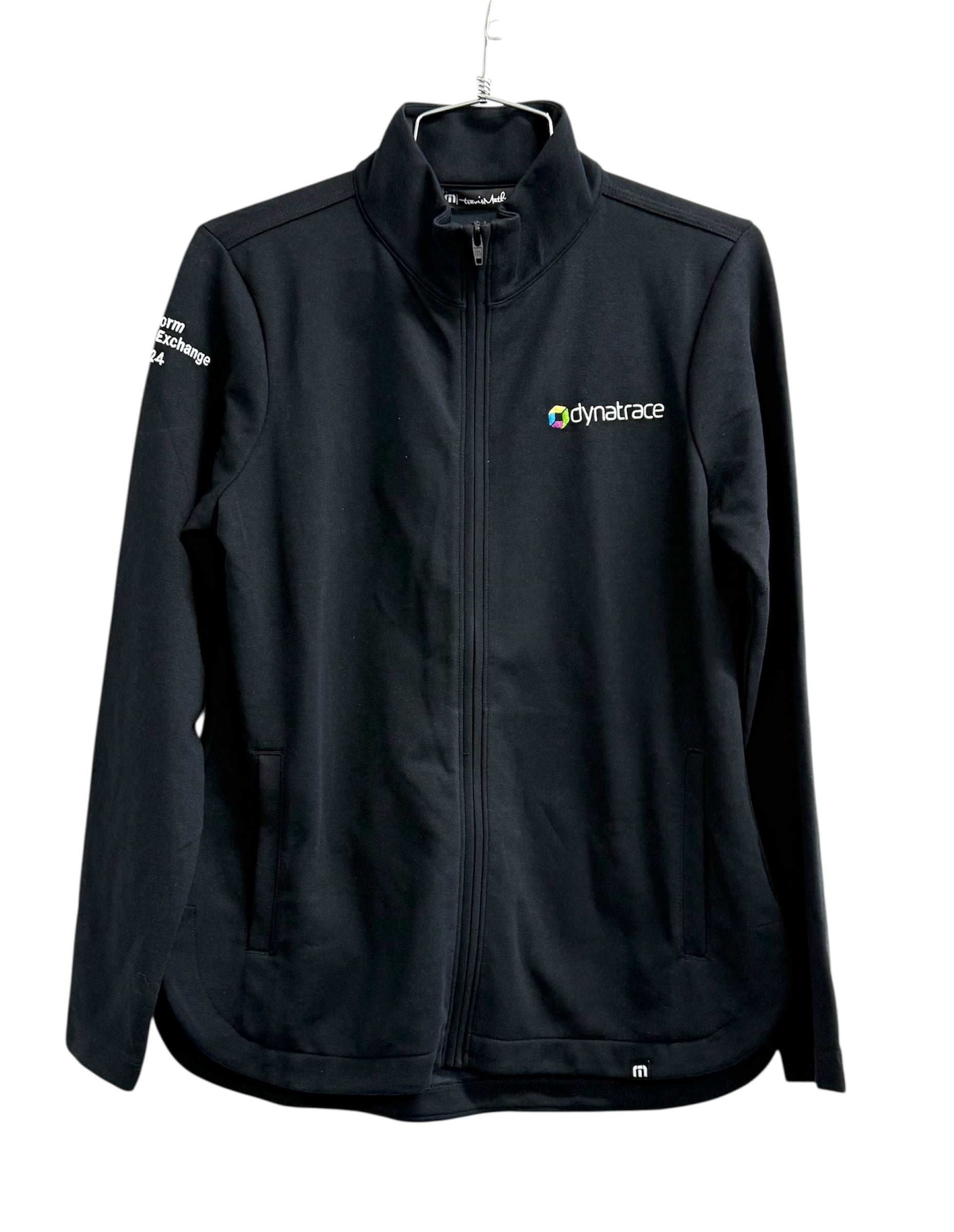 TravisMathew Black Full Zip Jacket with Dynatrace Branding