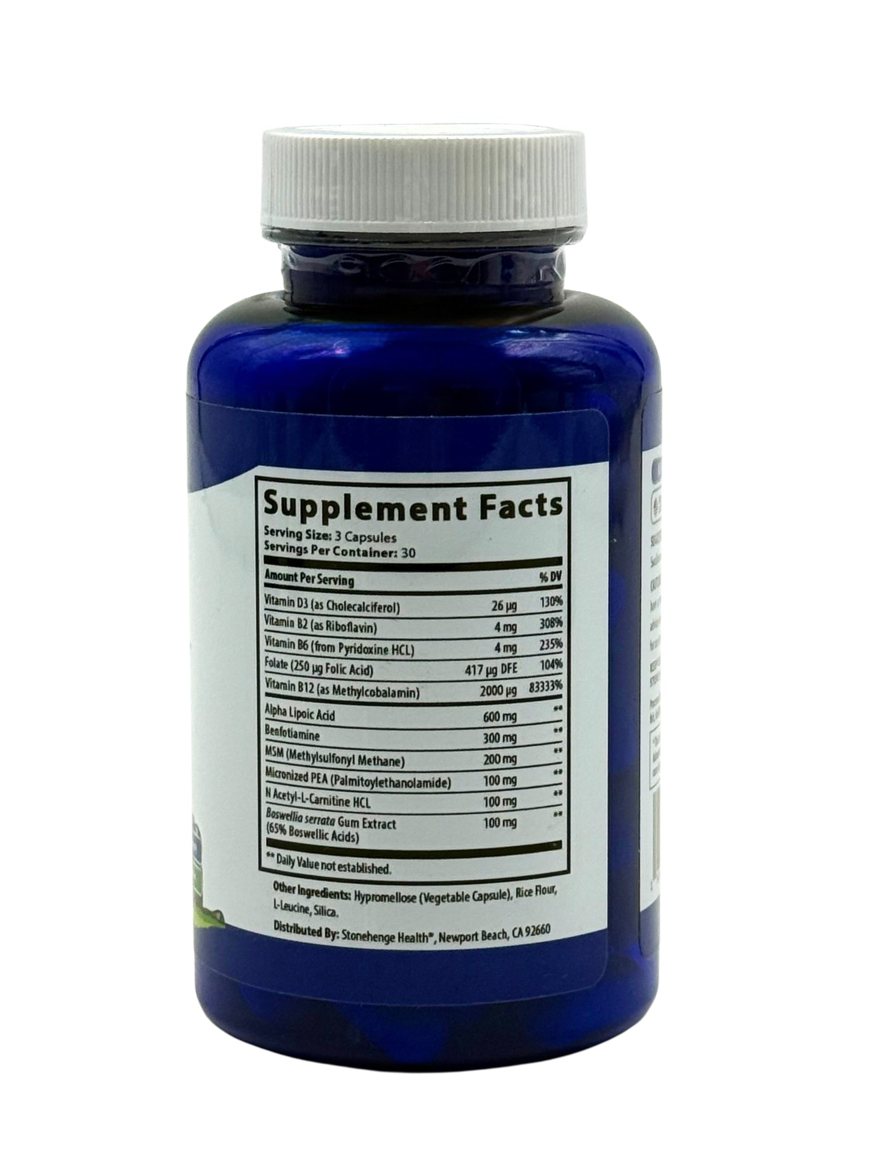 Dynamic Nerve Supplement, Stonehenge Health - Bottle of 90 Capsules
