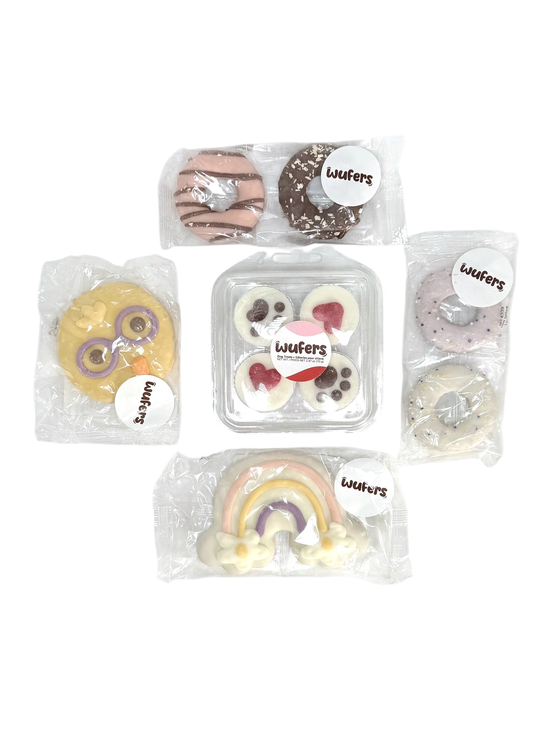 Wufers Gourmet Dog Treats - Bag of 5 Individually Wrapped Treats