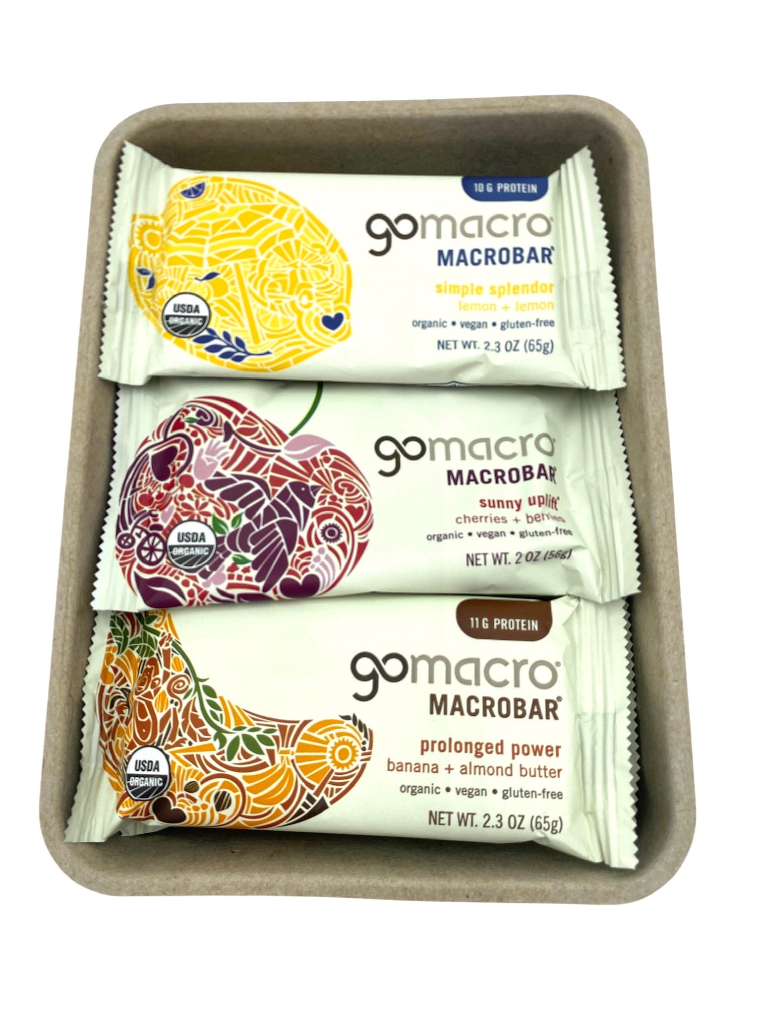Protein Bars, Gluten Free, GoMacro Brand - Case of 144 Bars