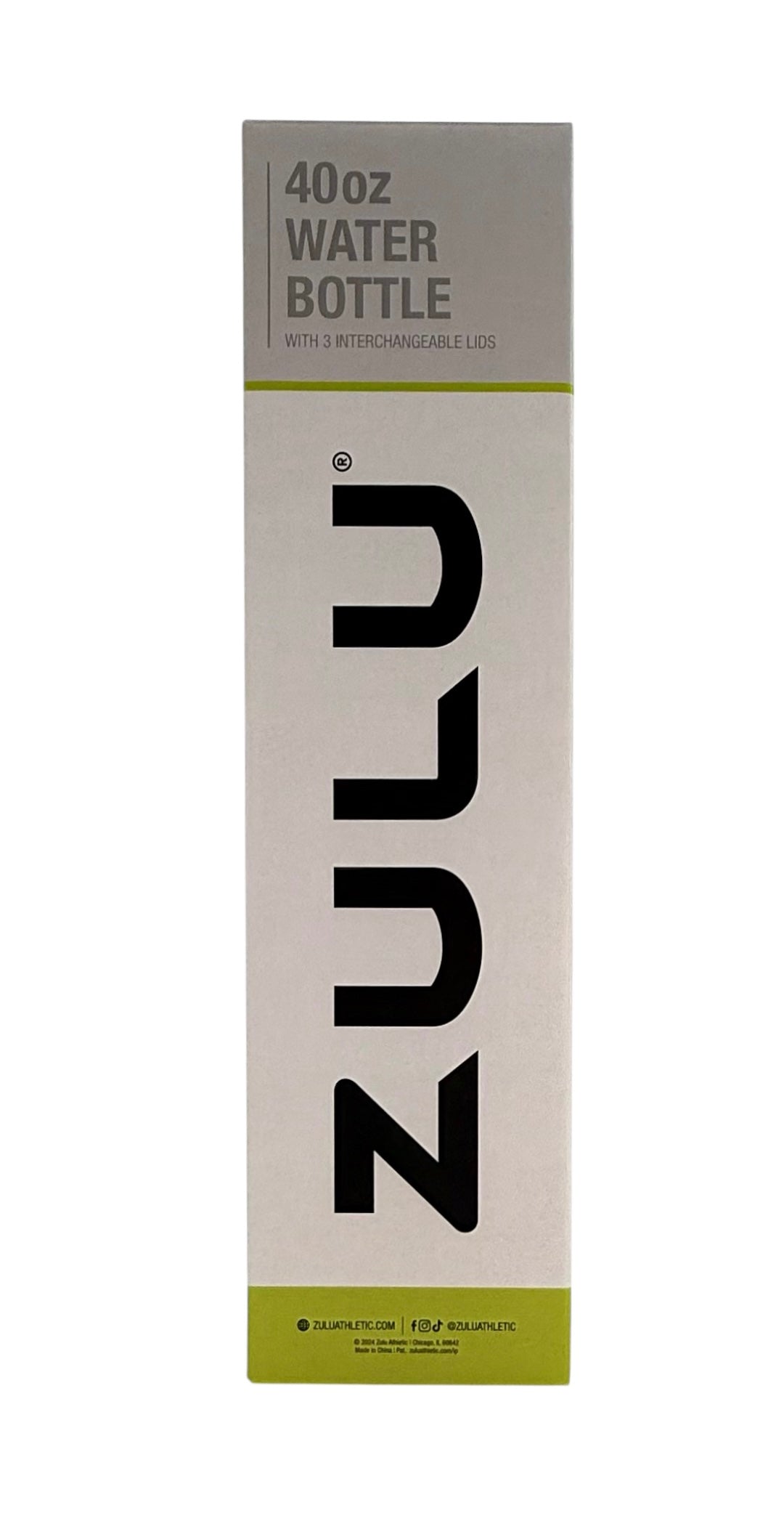 40 oz. Stainless Steel Water Bottle, Zulu Base - Case of 6
