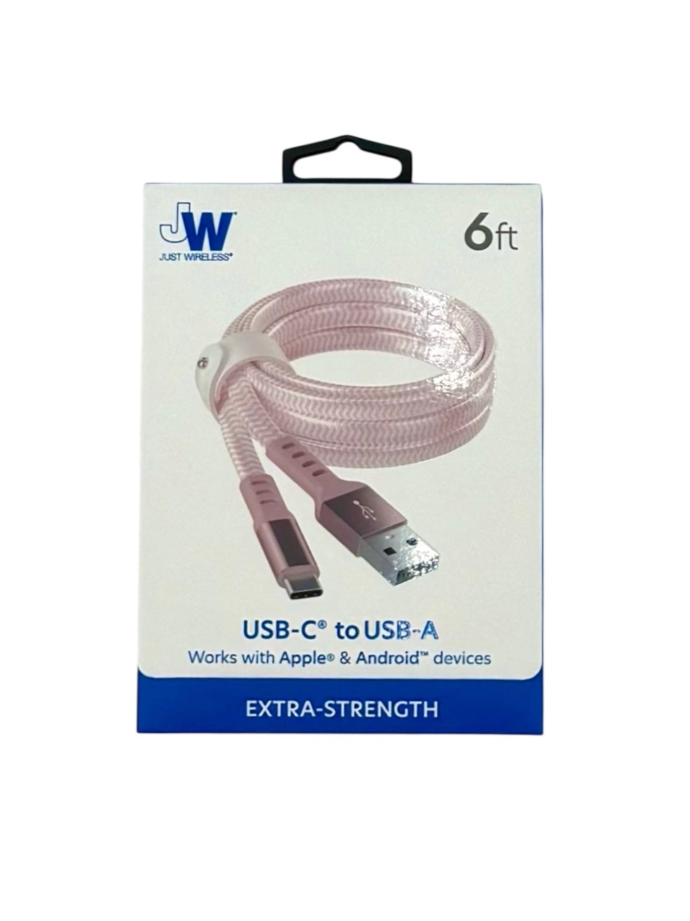 Just Wireless Extra Strength 6 ft. USB-C to USB-A Cable