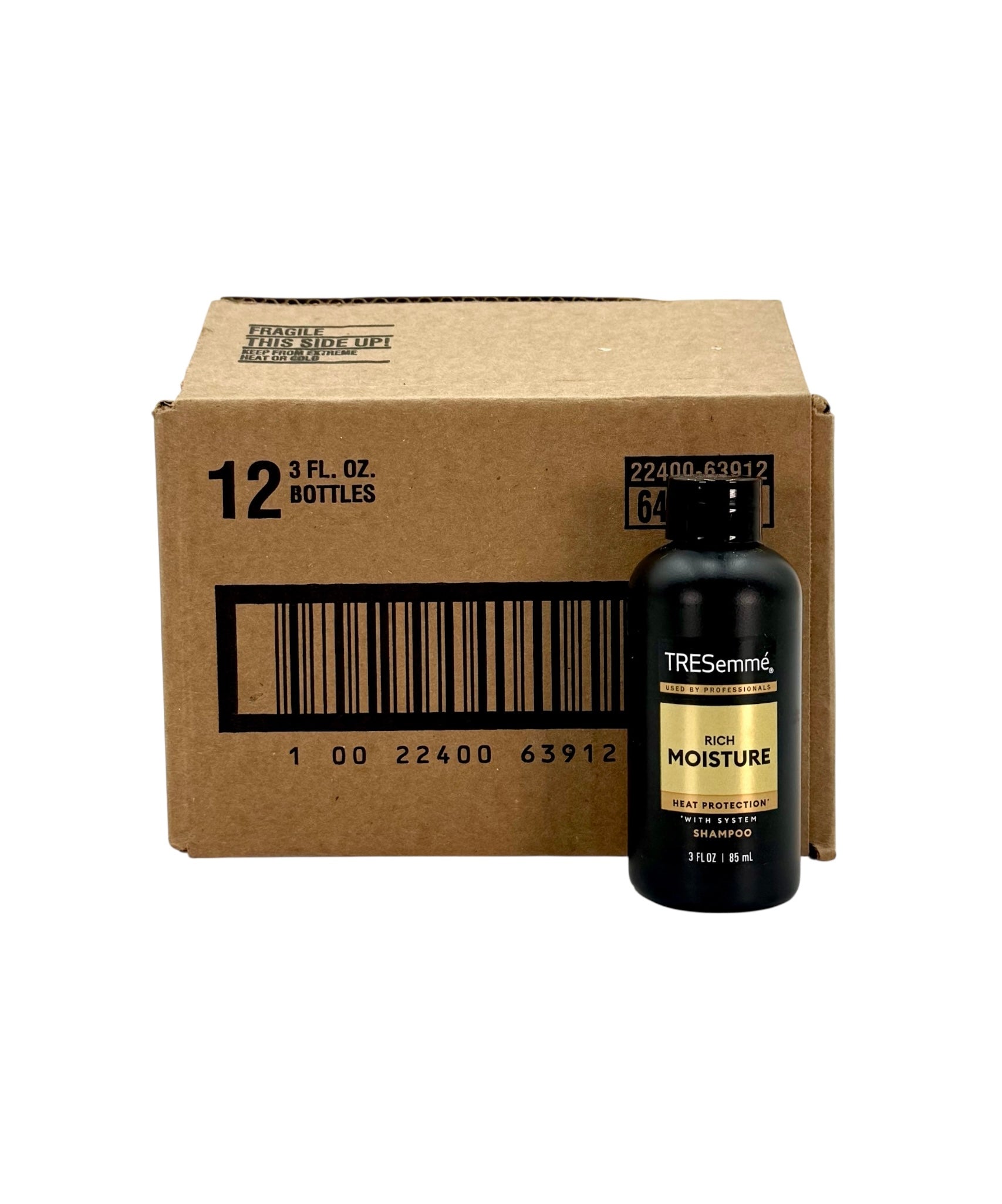 Tresemmé Rich Moisture Shampoo - 3 oz. Bottle, Case of 12 Bottles