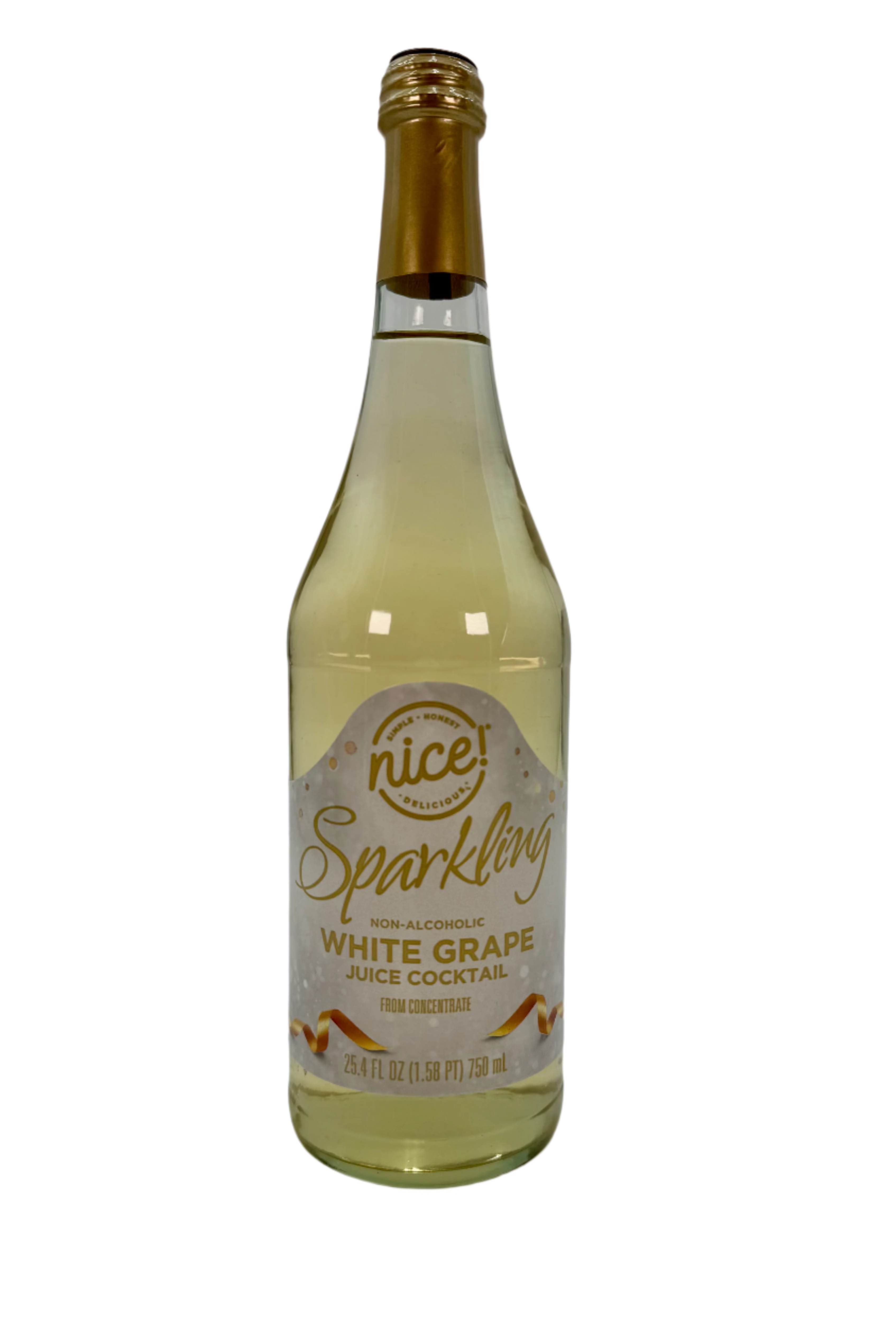 Sparkling Non-Alcoholic Juice Cocktail. 25.4 oz bottle. Assorted red and white grape.