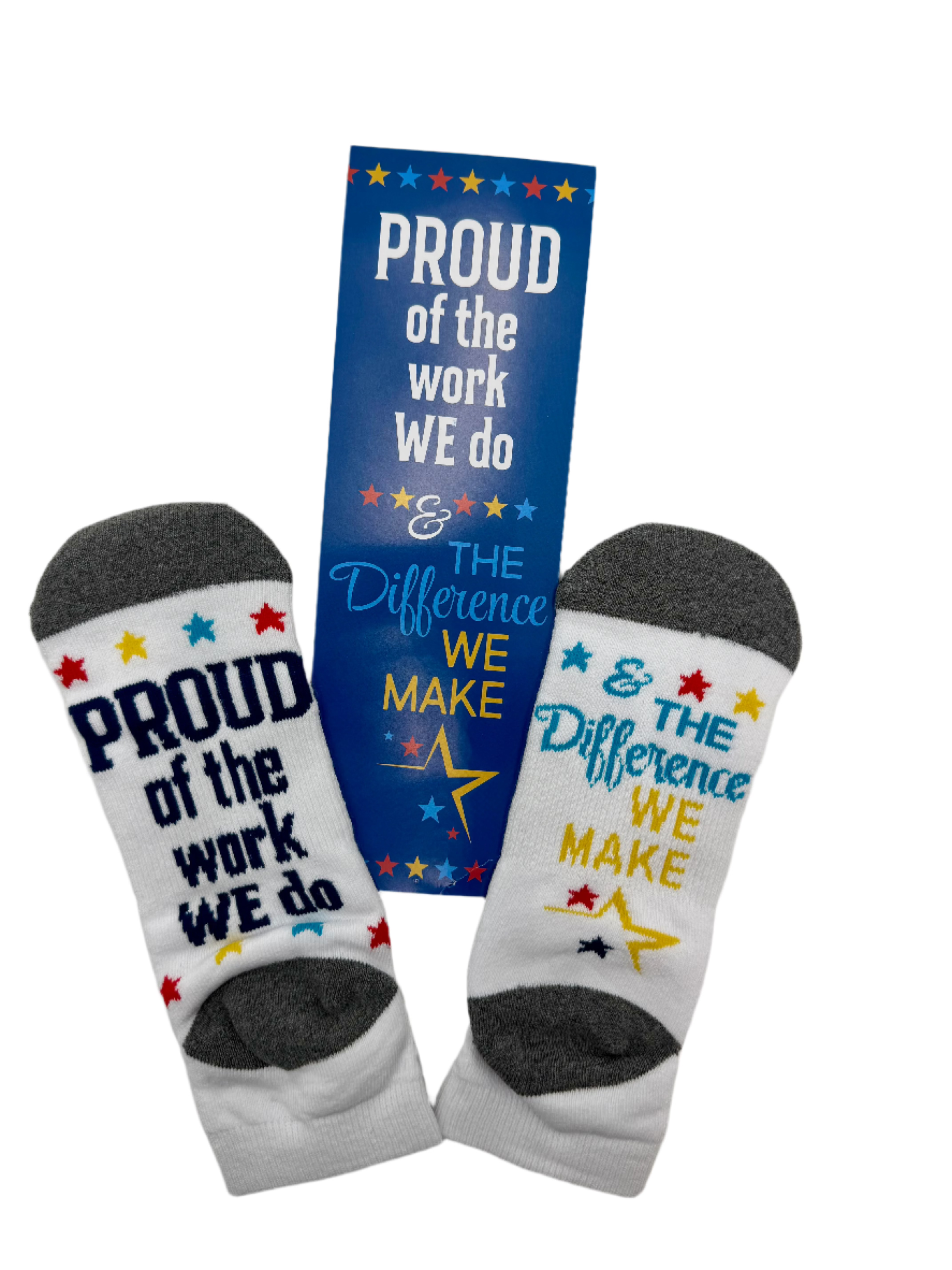 Appreciation Socks. Assorted designs. 2 pairs per order.