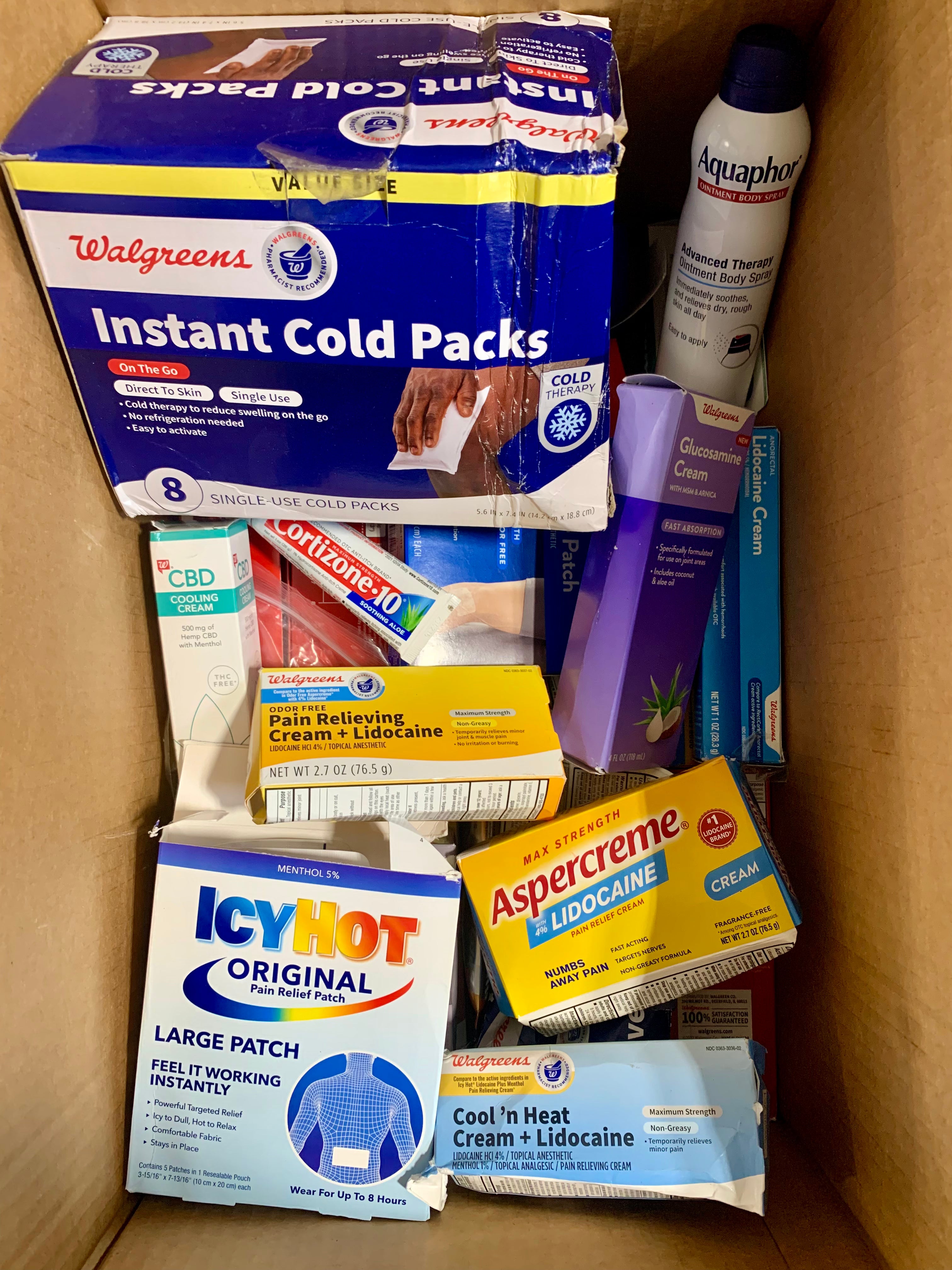 Pain Patches, Pain Cream and Itch Relief - Assorted Box