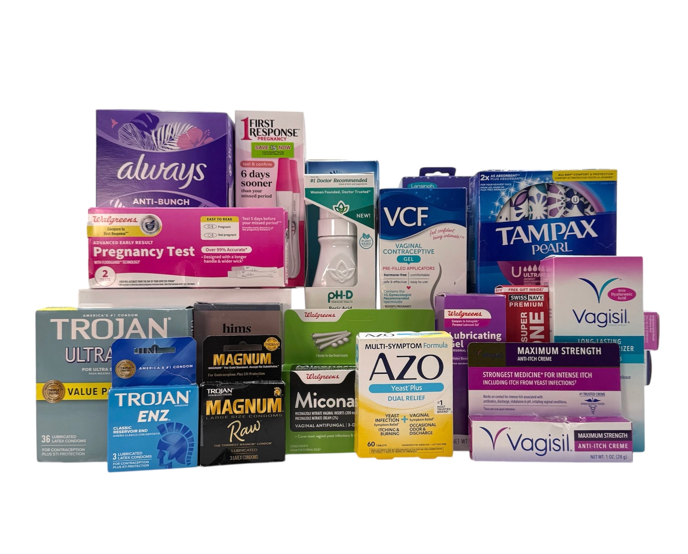 Family Planning, Sexual Wellness, and Feminine Care - Assorted Box