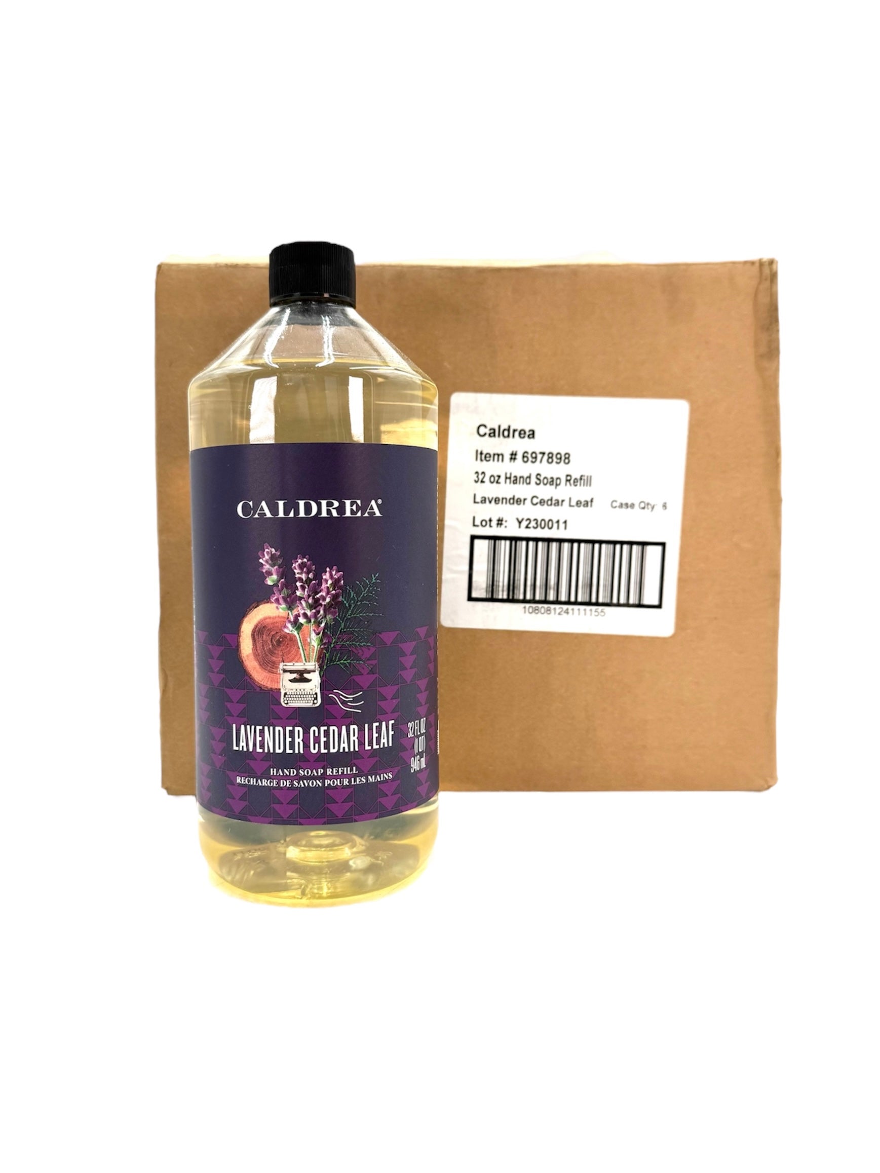 Caldrea Hand Soap - 32 oz. Refill Bottle, Case of 6 Bottles
