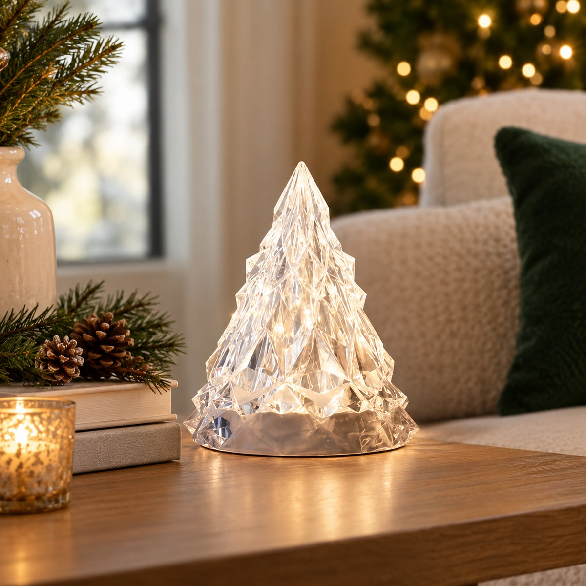 Tabletop Light-Up Christmas Tree, 6 1/4" – IKEA Vinterfint