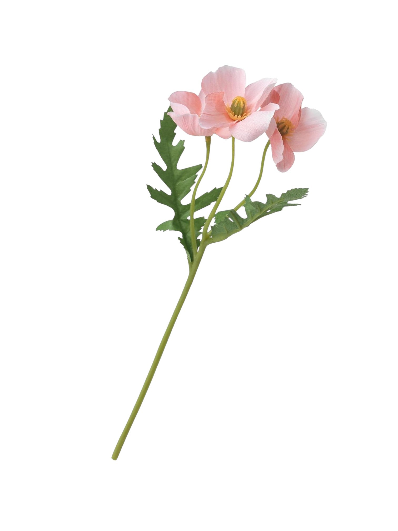 Artificial Pink Poppy Flower Stem - IKEA Smycka