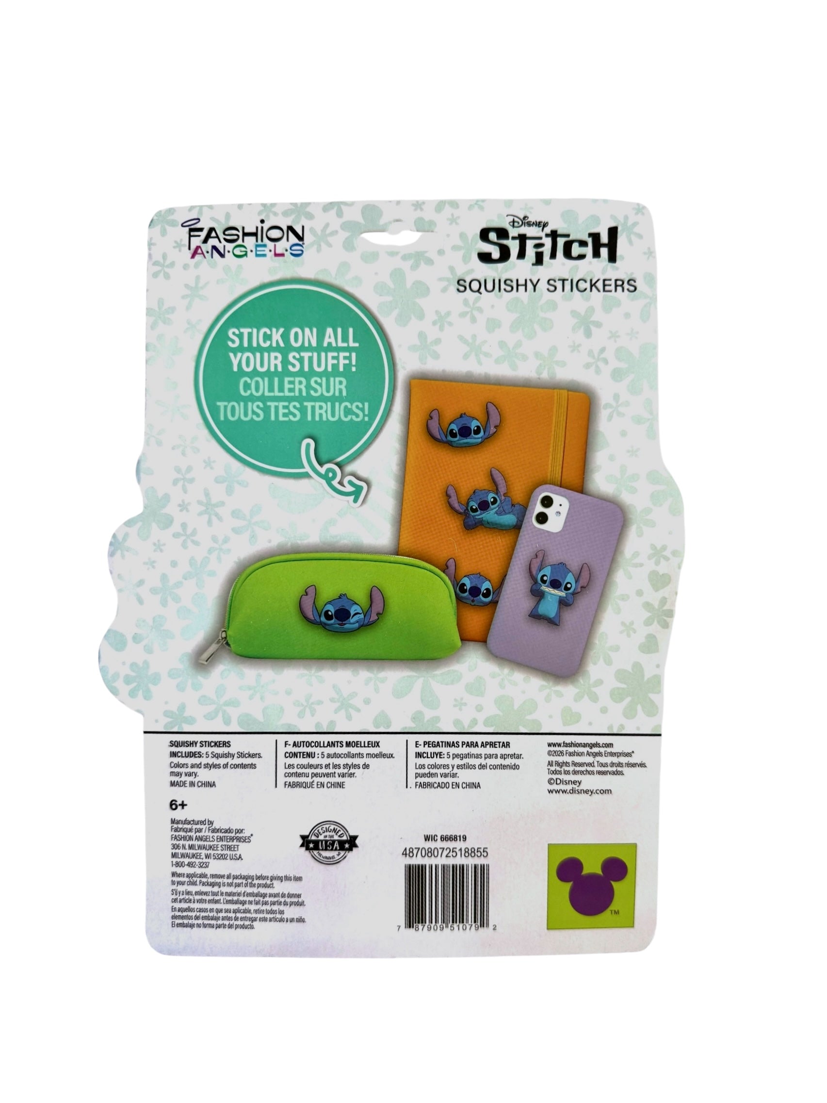 Squishy Stickers, Disney Stitch