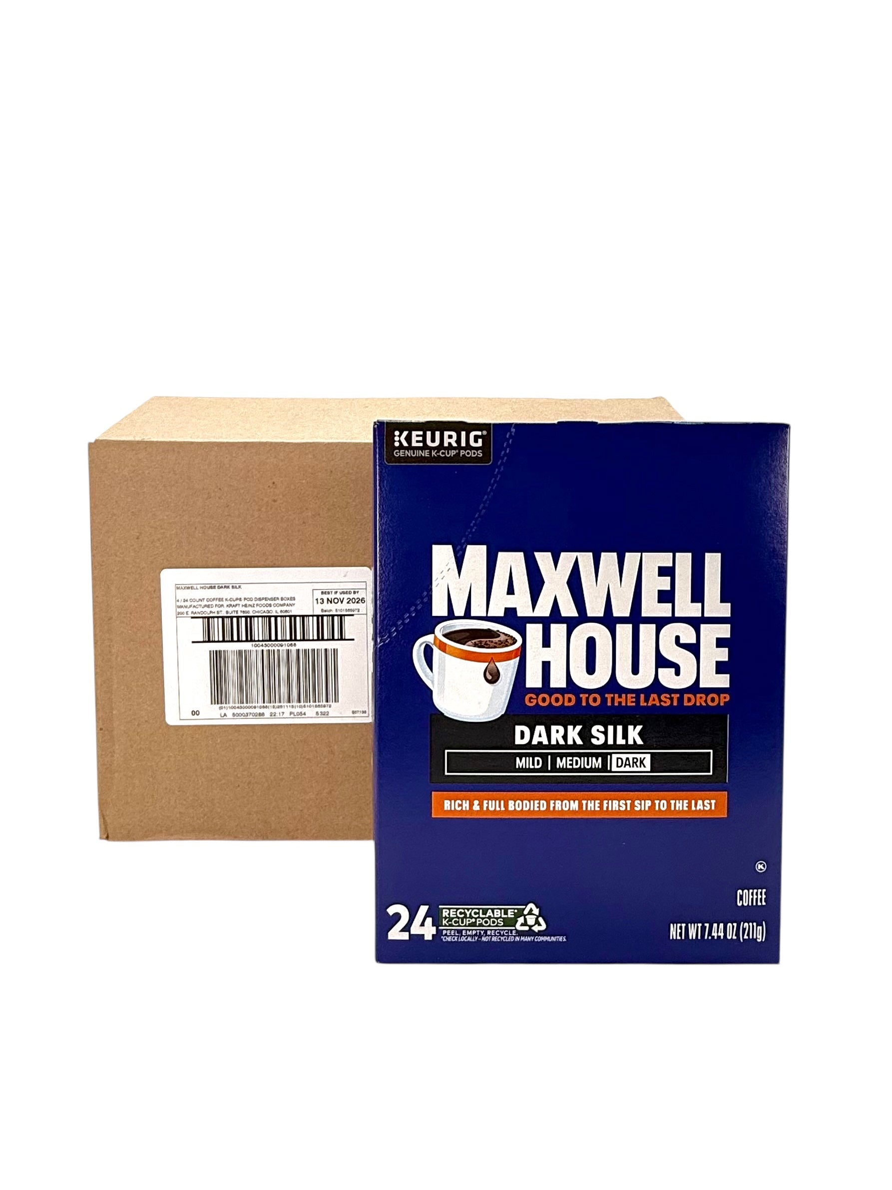 Maxwell House K-Cup Coffee Pods, Dark Silk - Case of 96 Pods