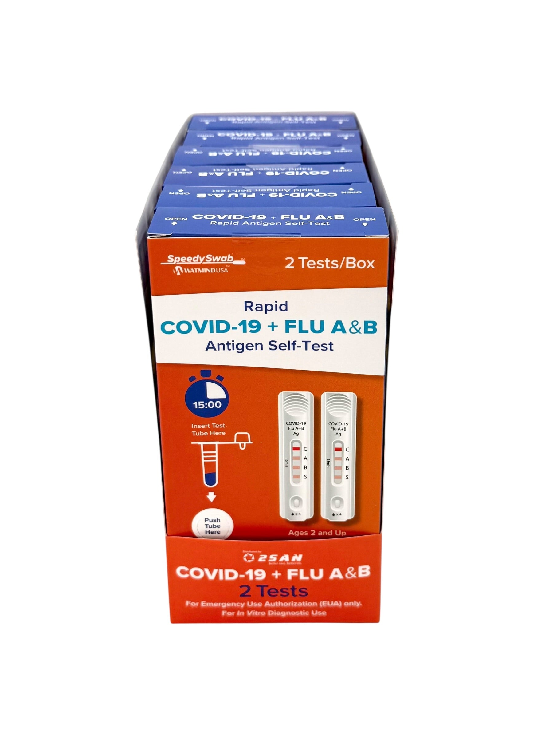Speedyswab Rapid COVID-19 & Flu A+B Antigen Self-Test, Pack of 12 Tests