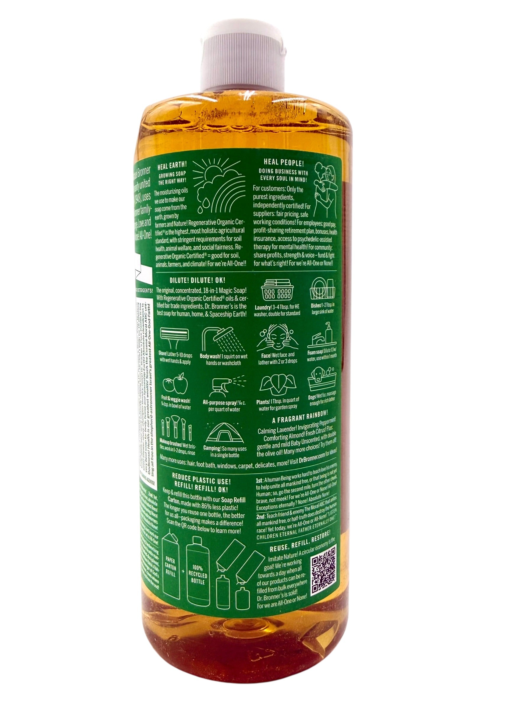 Dr. Bronner's Pure Castile Magic Soap, 32 fl. oz. - Assorted Scents