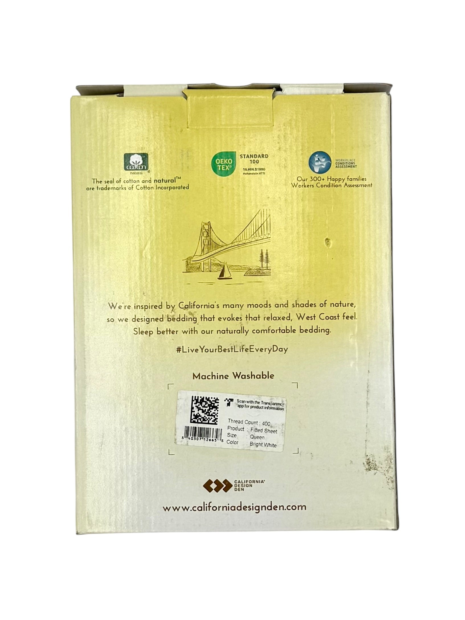 Bed Sheets & Pillowcases, White - California Design Den