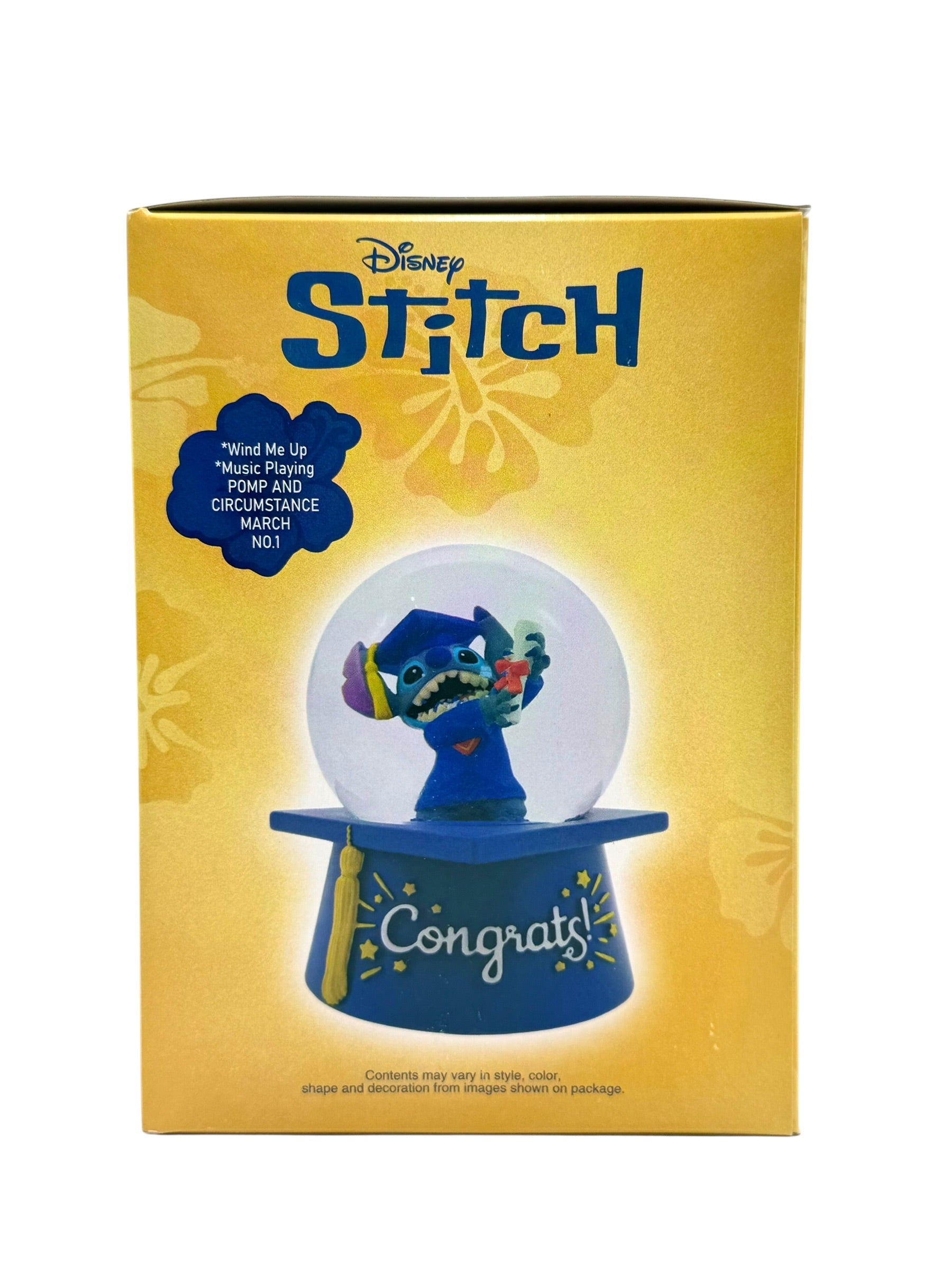 Stitch Musical Graduation Water Globe