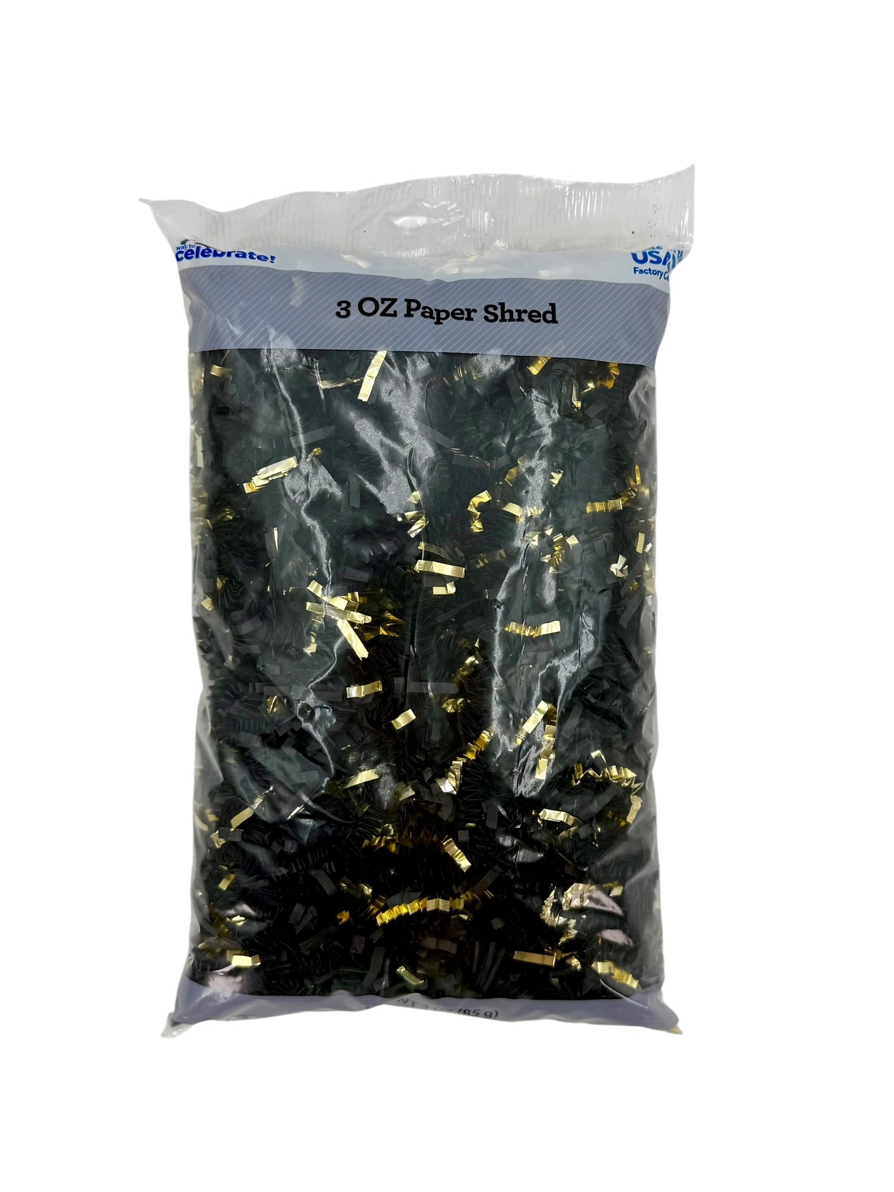 Crinkle Paper - Shredded Filler for Gift Boxes / Packing, 3 oz. Bag