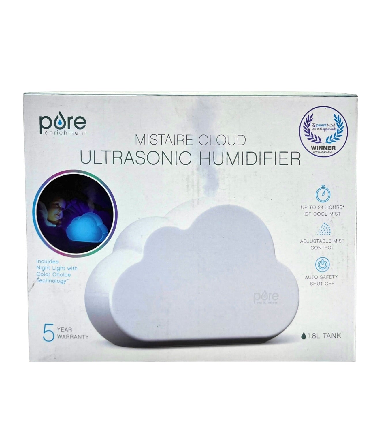 Pure Enrichment Mistaire Cloud Ultrasonic Humidifier