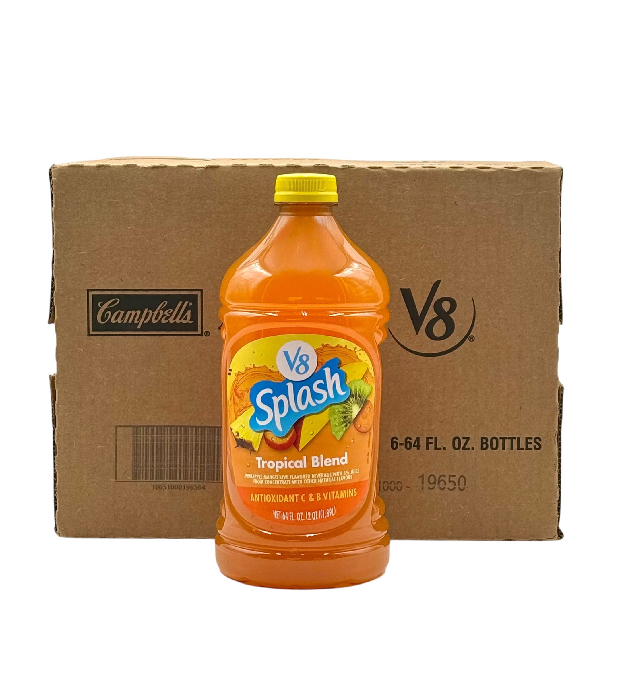 V8 Splash Tropical Blend - 64 oz. Bottle, Case of 6 Bottles