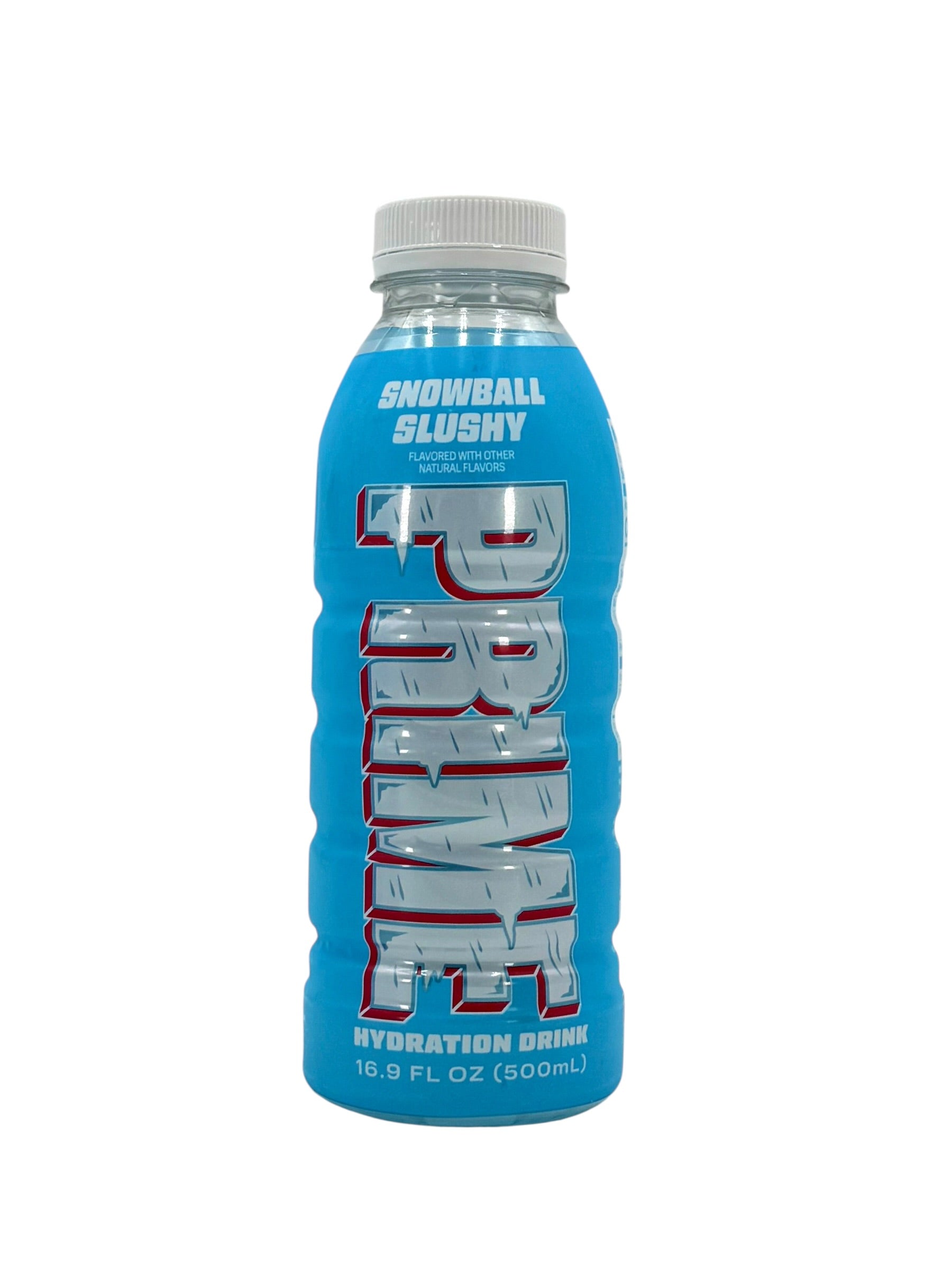 Prime Hydration Drink, Snowball Slushy (Caffeine-Free) - 16.9 oz. Bottle, Case of 12 Bottles