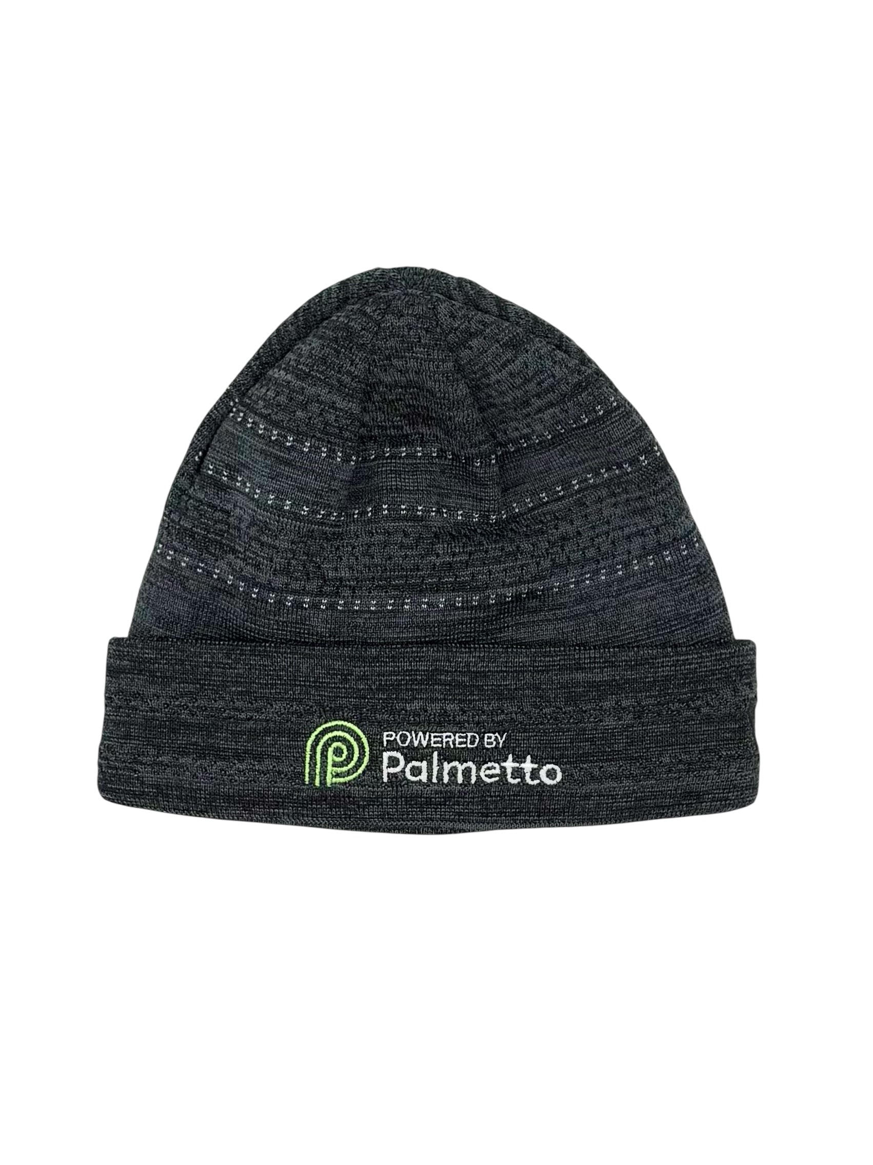 Fleece Lined Winter Beanie Hat, Gray with Logo