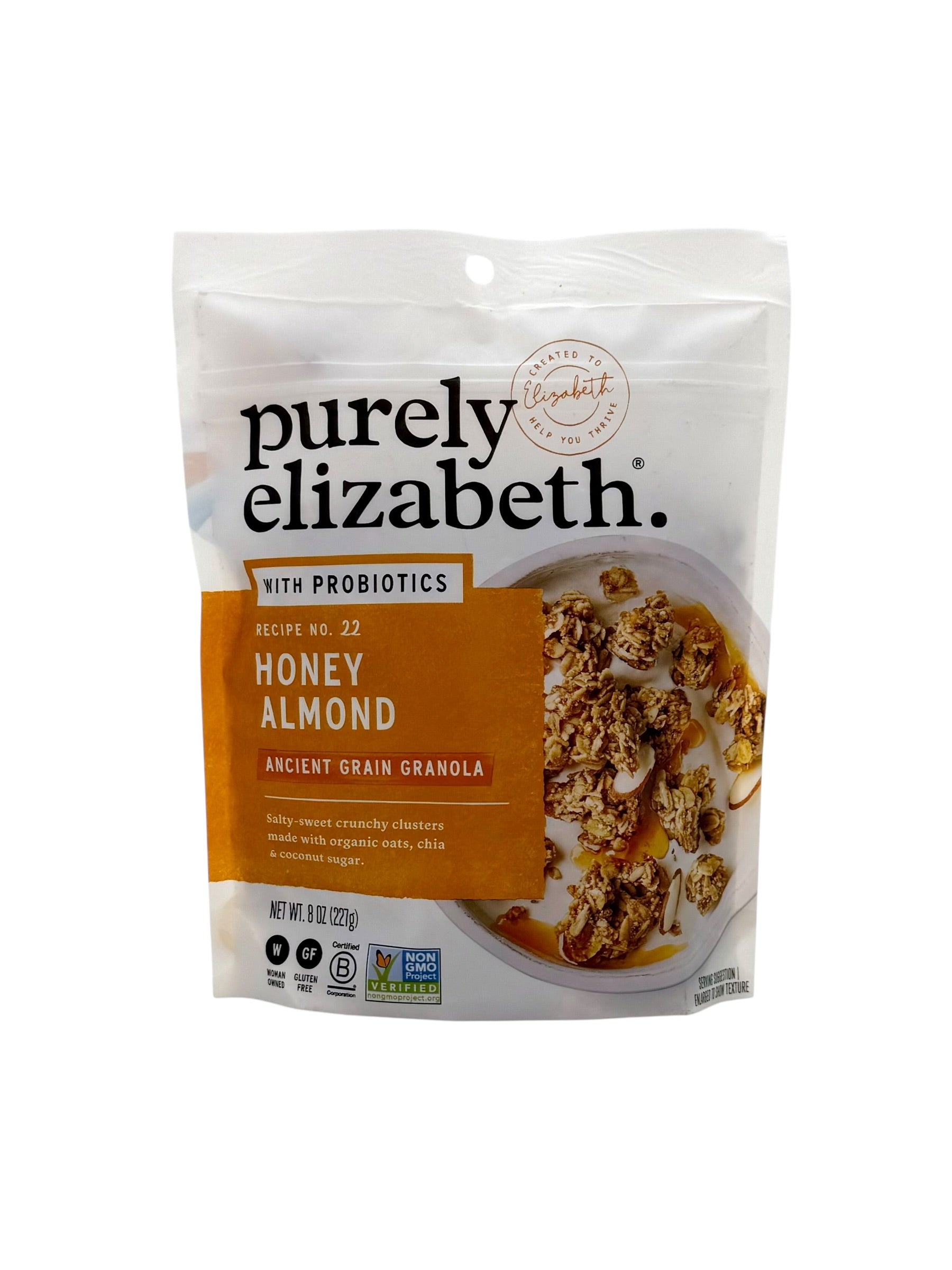 Honey Almond Ancient Grain Granola, Purely Elizabeth - 8 Oz Bag