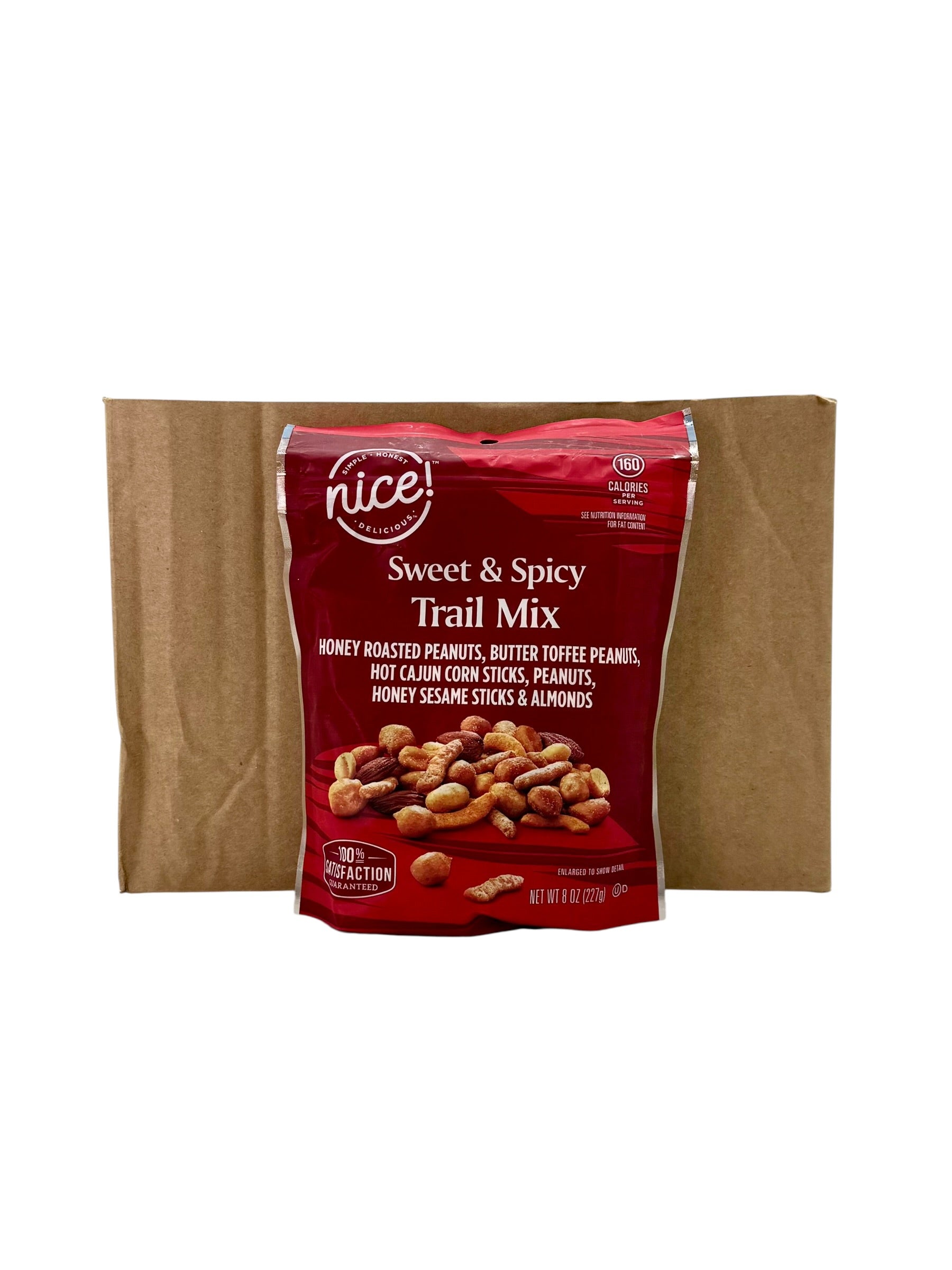 Nice! Sweet & Spicy Trail Mix, 8 oz. Bag, Case of 12 Bags