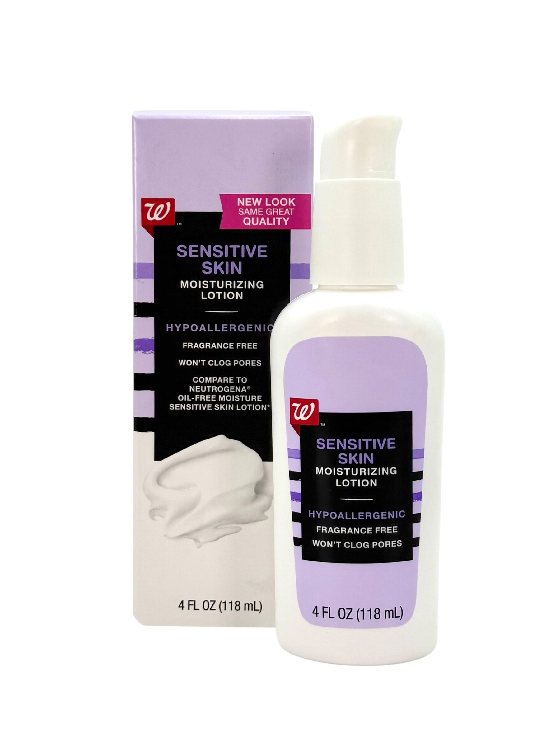 Sensitive Skin Face Moisturizing Lotion, 4 oz. Pump Bottle - Walgreens Brand