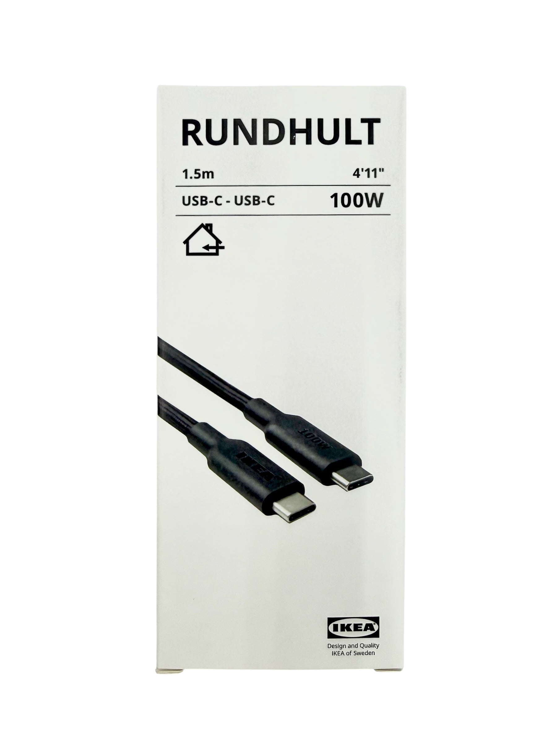 Fast Charging USB-C to USB-C Cable, 4'11" - IKEA Rundhult